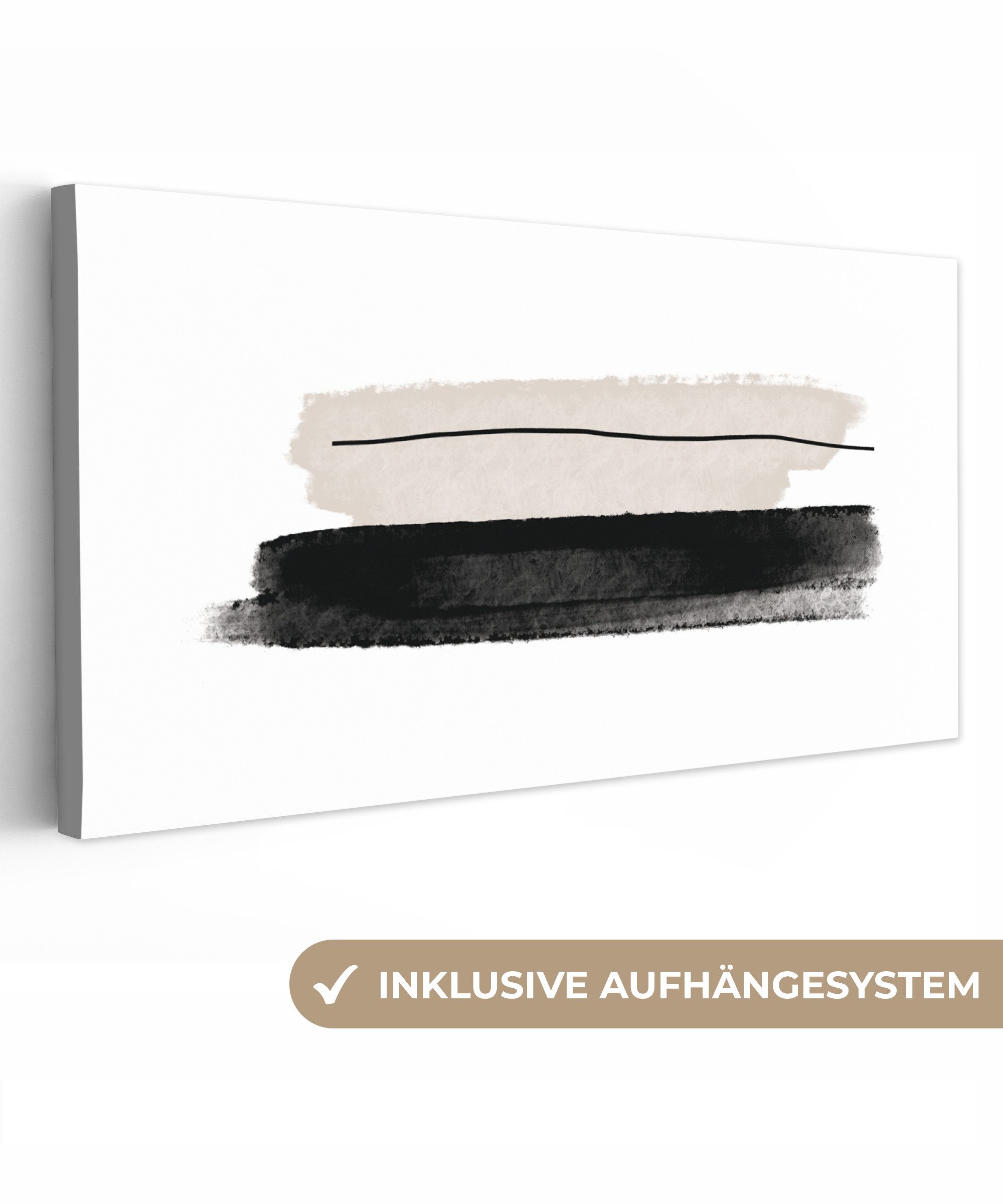 OneMillionCanvasses® Leinwandbild Panorama Abstrakt - Linien günstig online kaufen