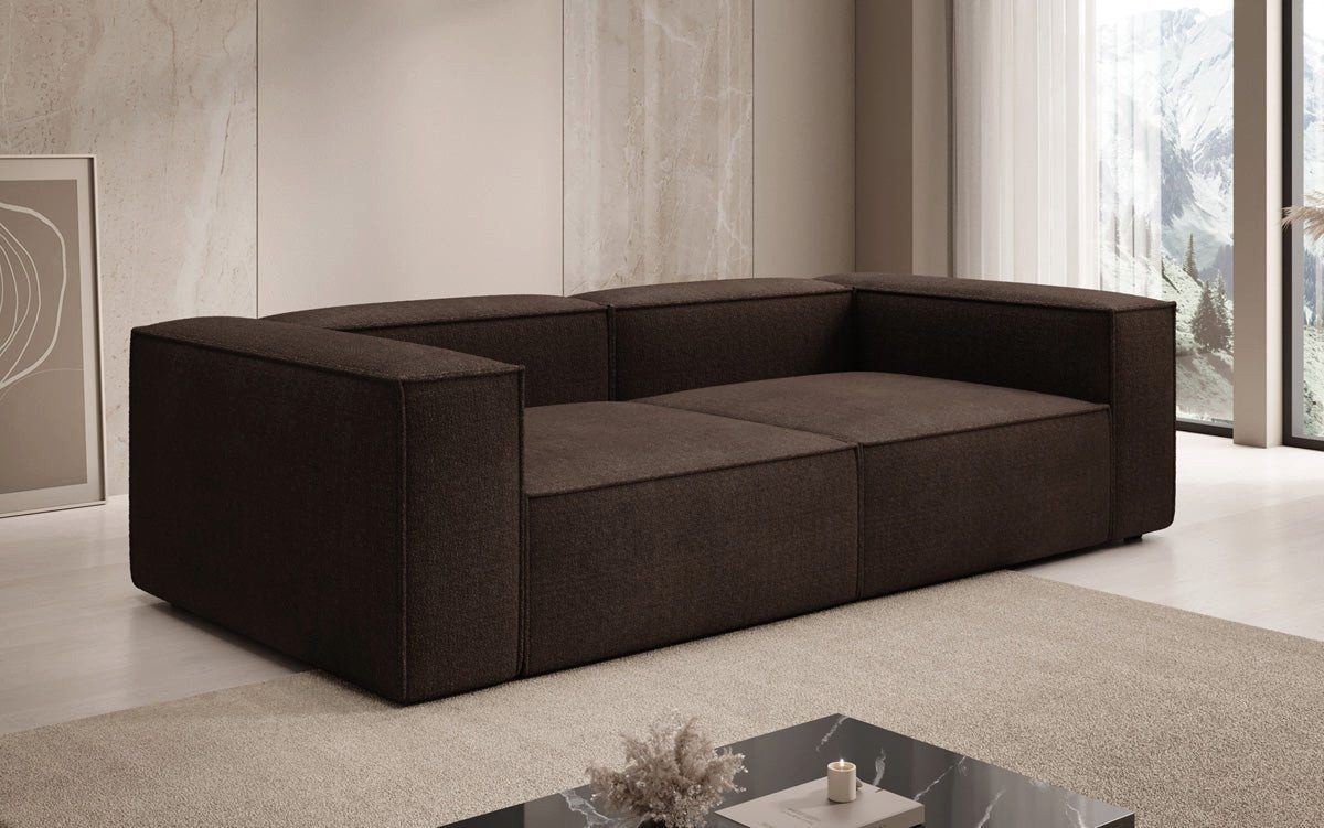 Luxusbetten24 Sofa Designer Sofa Lesley 3 Sitzer, in Bouclé – Bild 3 von 4