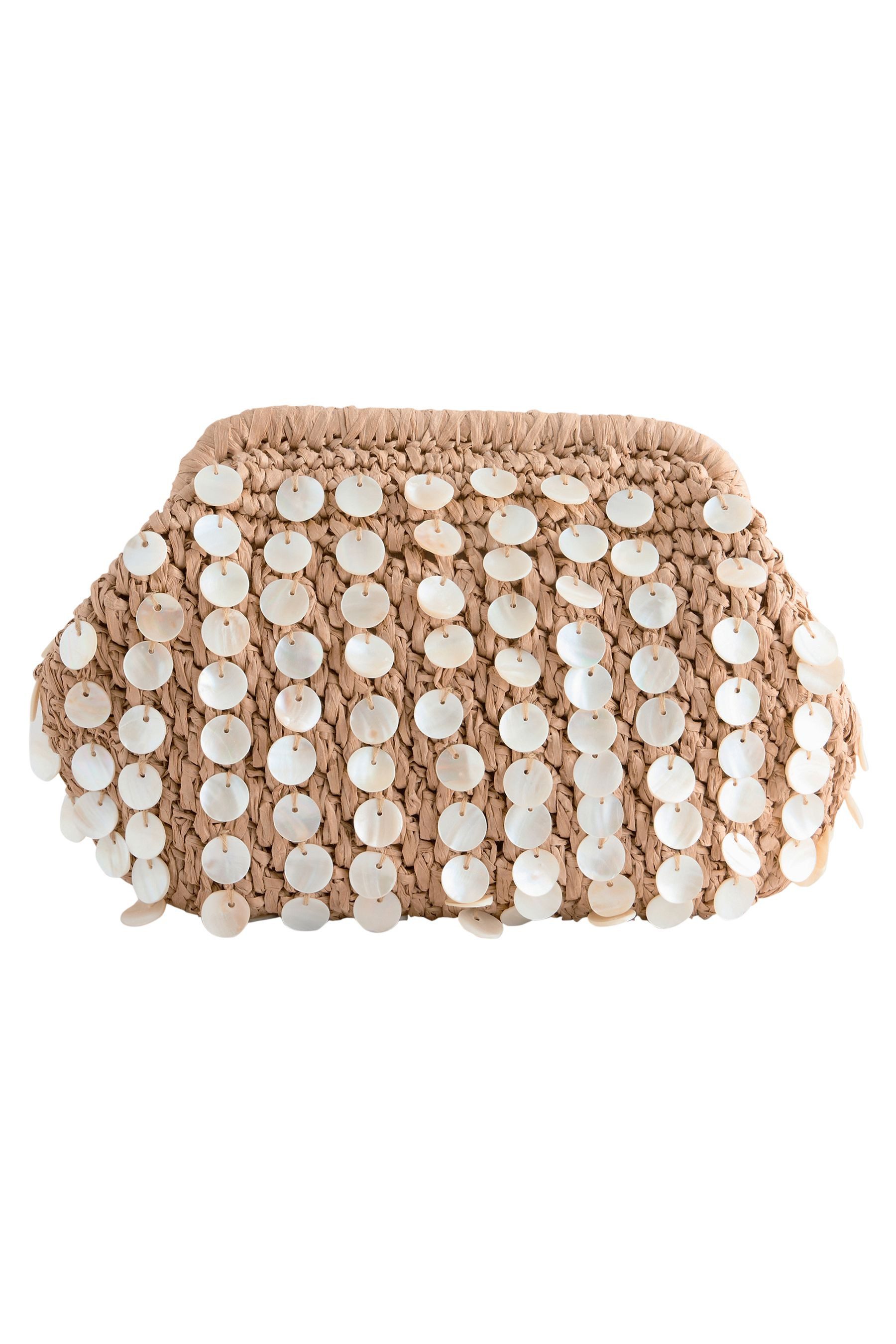 Clutch Bast-Clutch mit Muscheldesign