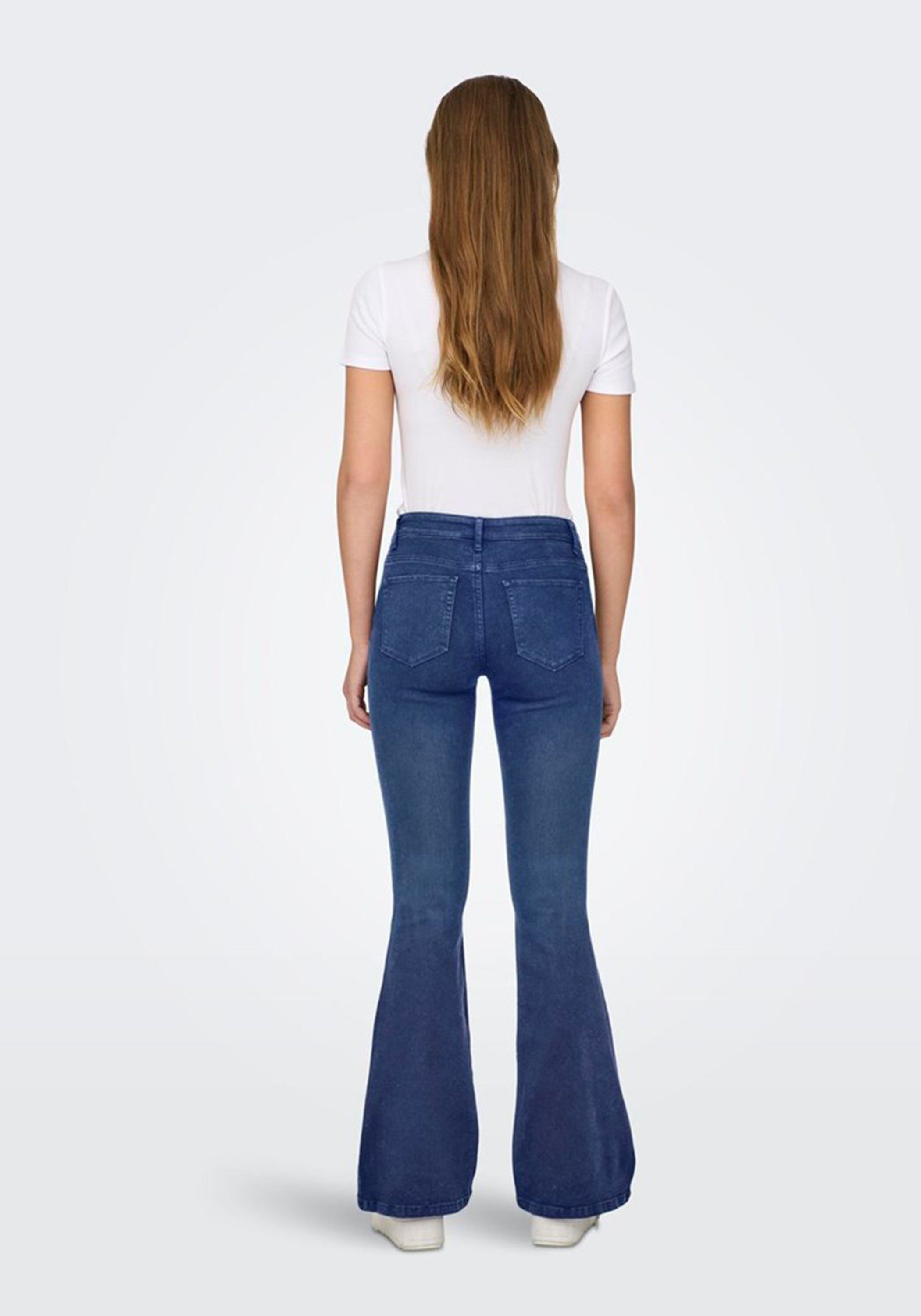 ONLY Bootcut-Jeans B1000 Jeans Bootcut Damen Hose High Waist Flared Schlagh günstig online kaufen