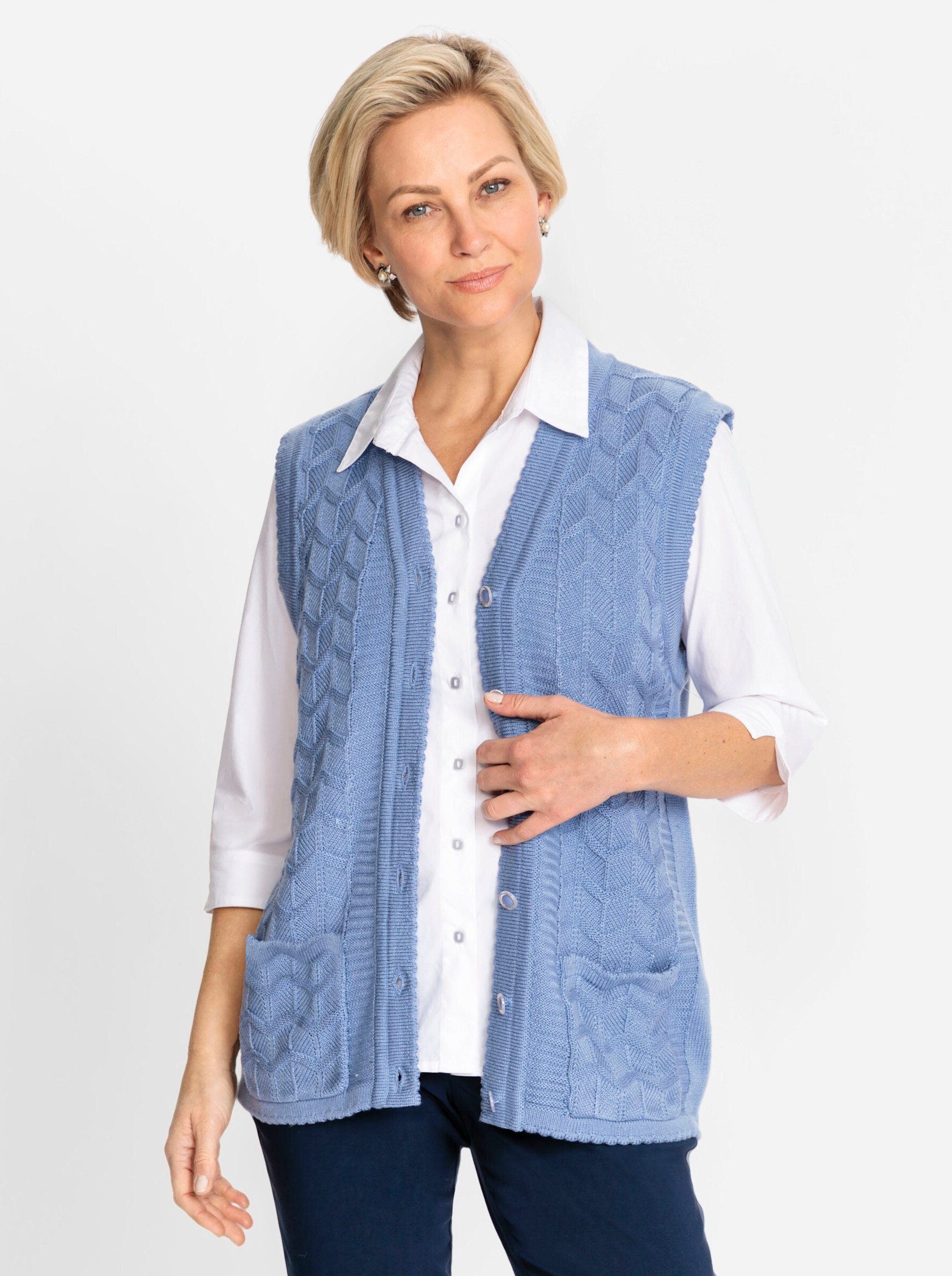 Witt Strickweste Strickweste Ärmellos günstig online kaufen