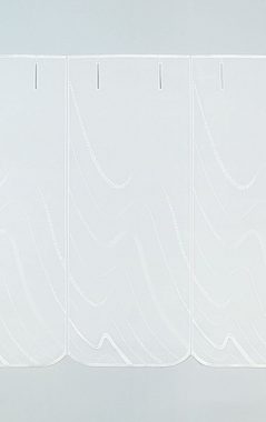 Scheibengardine Wave, Plauener Spitze®, (1 St), transparent, HxB 41x48cm