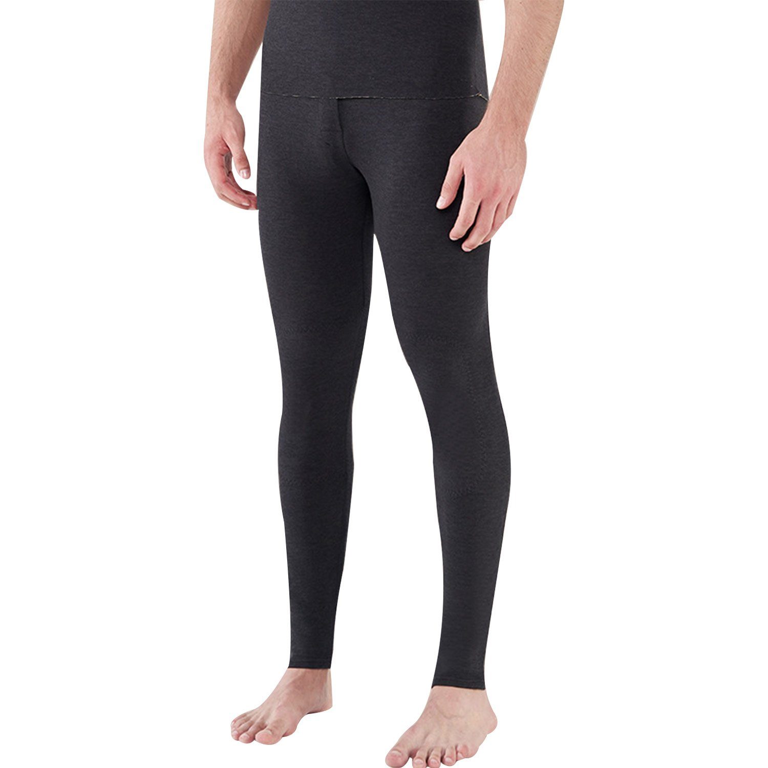 MAGICSHE Thermounterhose Herren Schwarz Gefüttert Thermounterwäsche