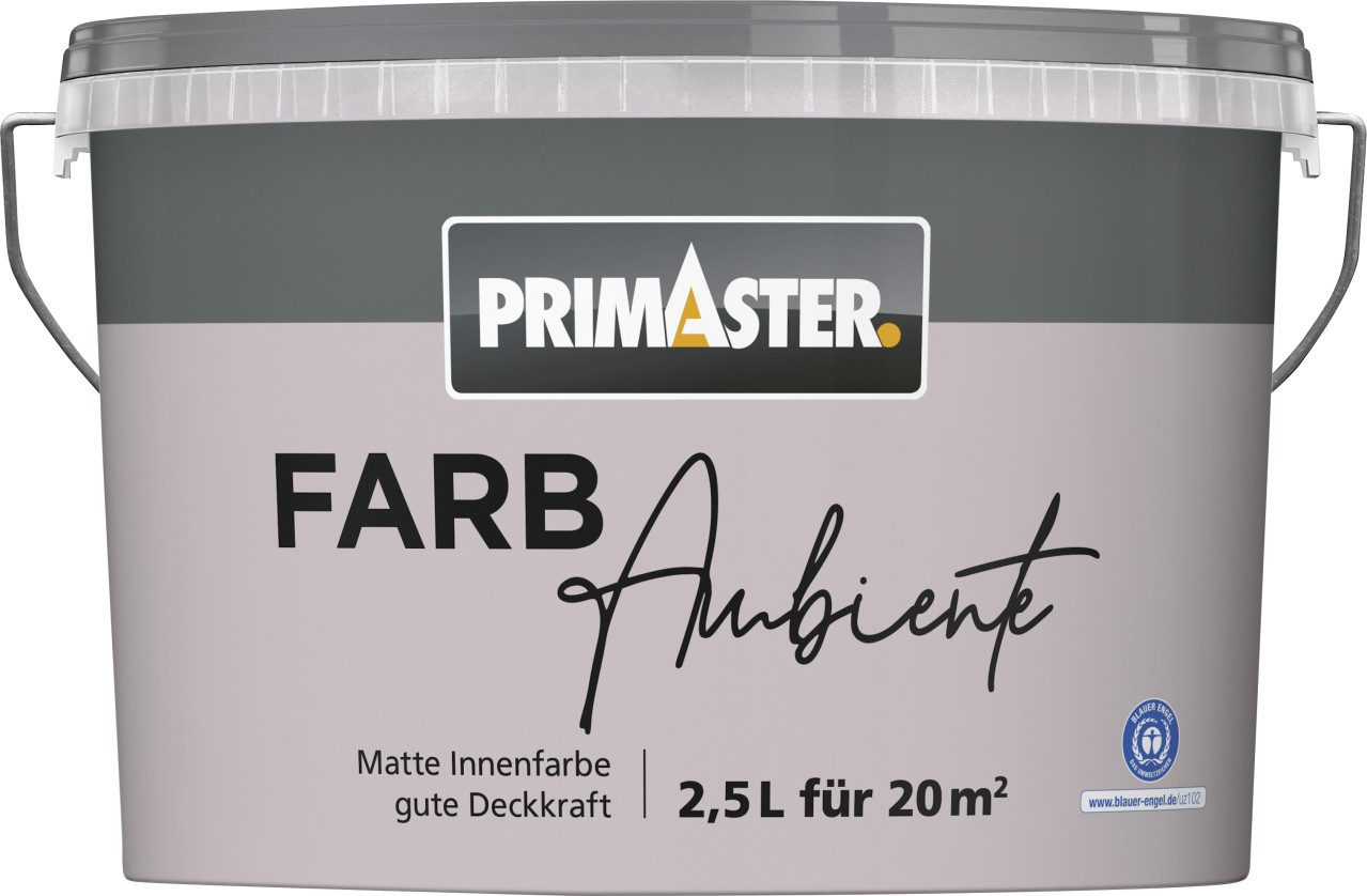 Primaster Wandfarbe Primaster Farbambiente Wandfarbe matt fliederlila