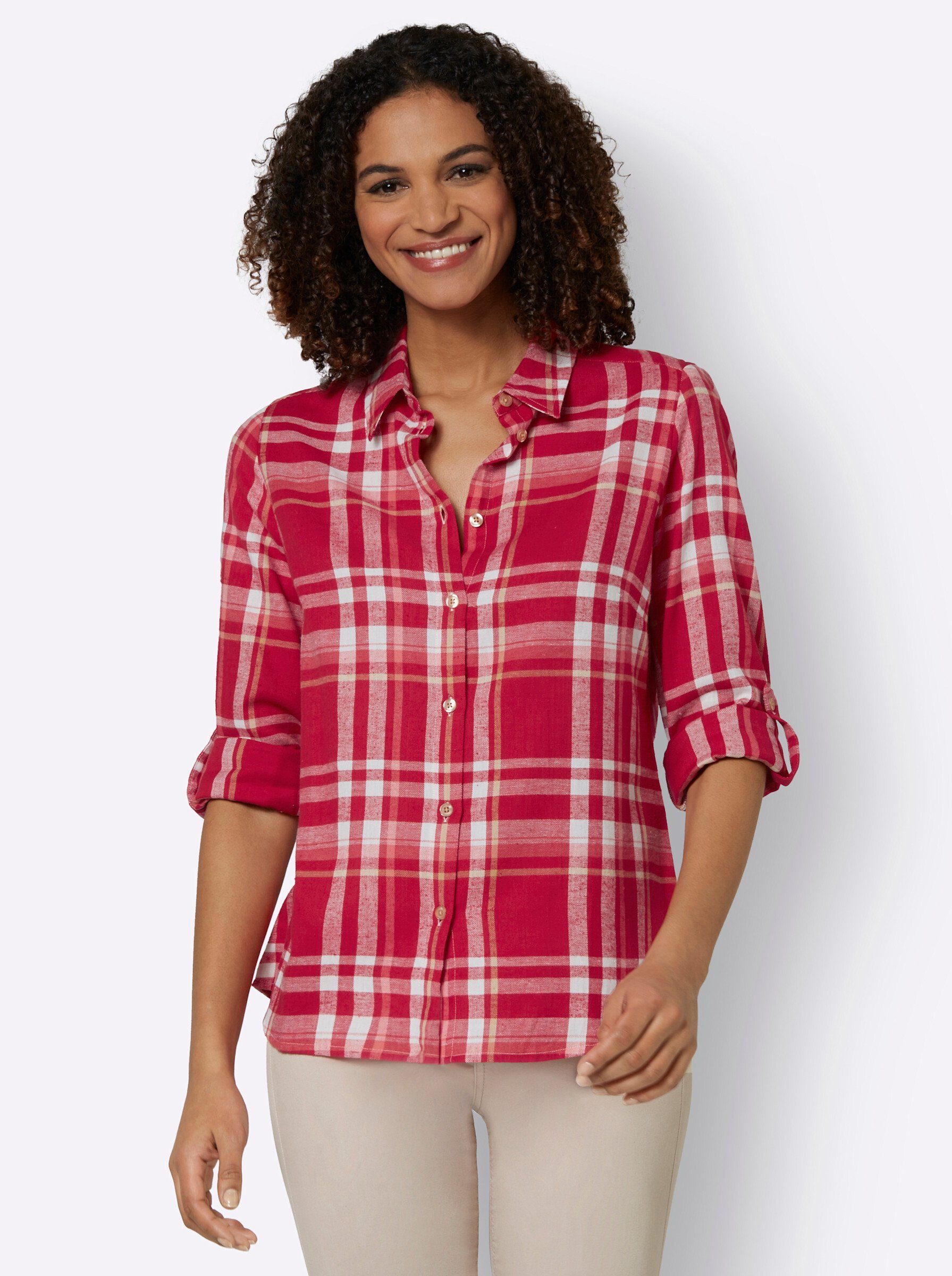 Witt Klassische Bluse Flanellbluse . günstig online kaufen