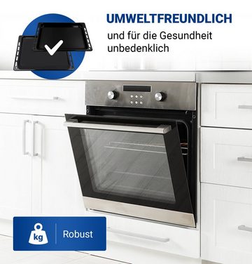VIOKS Backblech Kuchenblech Set Ersatz für Bauknecht 481241838128, emailliert, (2-St), 445 x 375 x 18 mm für Backofen