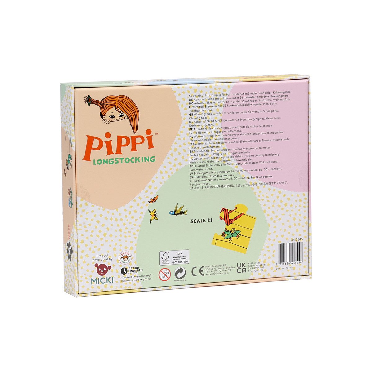 Pippi Langstrumpf Puzzle Pippi Langstrumpf Unisex Kinder, 30 Puzzleteile