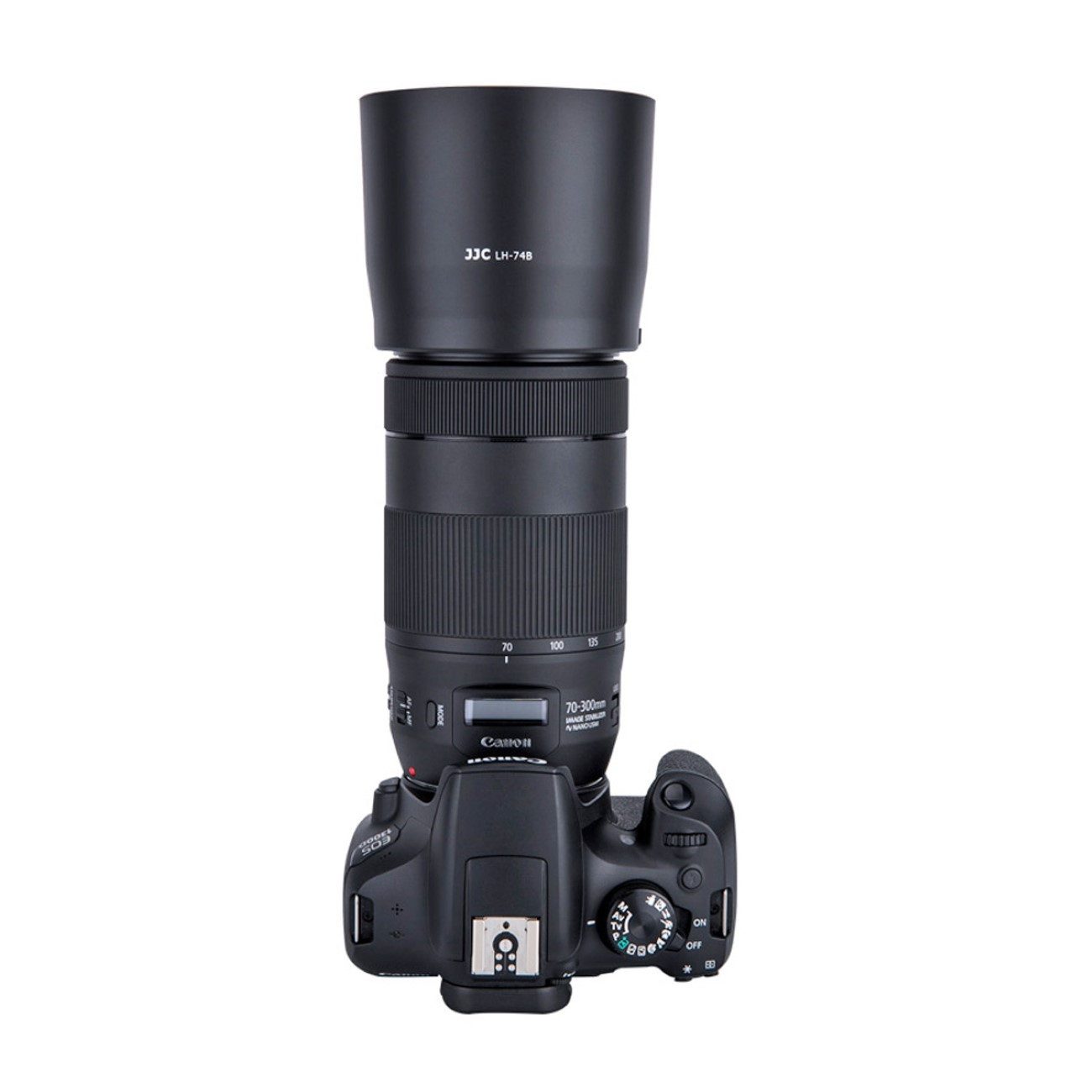 JJC Gegenlichtblende wie Canon ET-74B Schutz für Ihre Kameraobjektive Gegenlichtblende