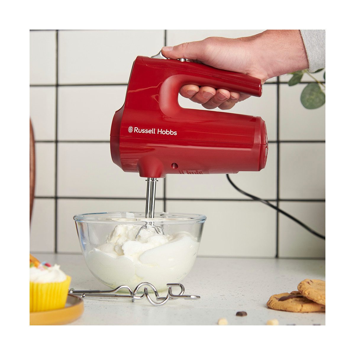 RUSSELL HOBBS Handmixer RUSSELL HOBBS Handmixer Desire Red 27152-56, 350 W