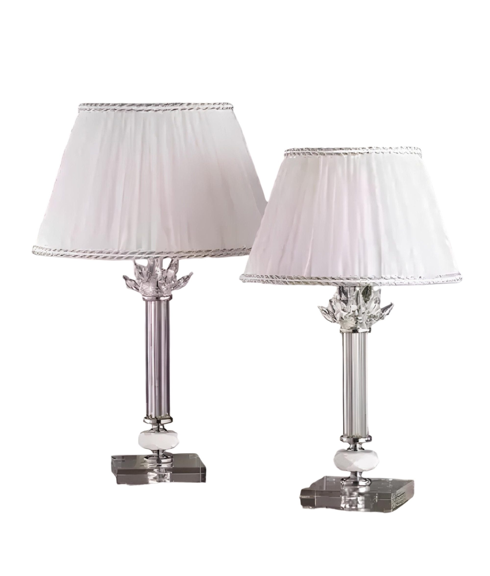 Xlmoebel Nachttischlampe Kristall Tischleuchte Adriana - Elegantes Design mit Glanz, Hergestellt in Europa