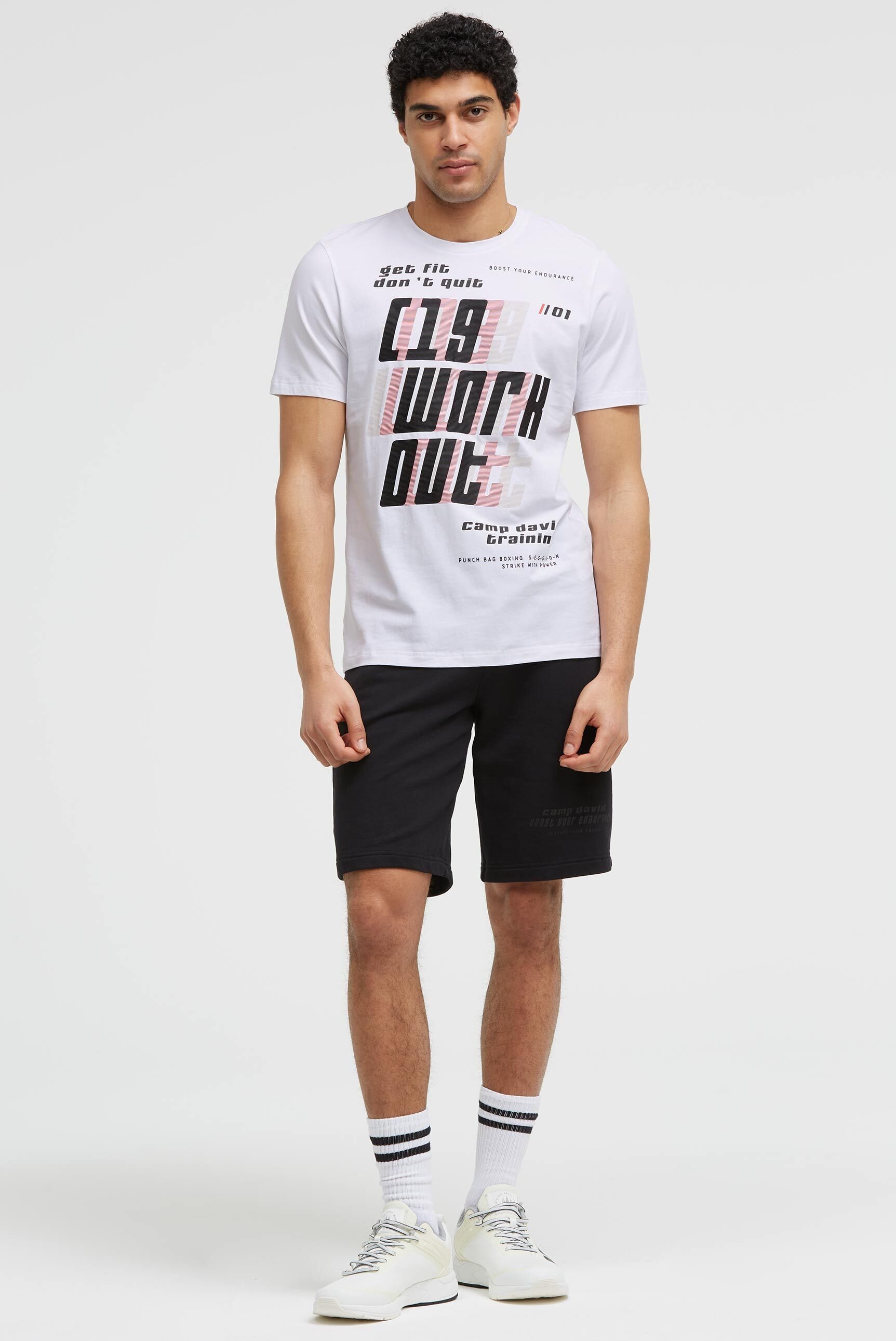 CAMP DAVID Rundhalsshirt aus Baumwolle