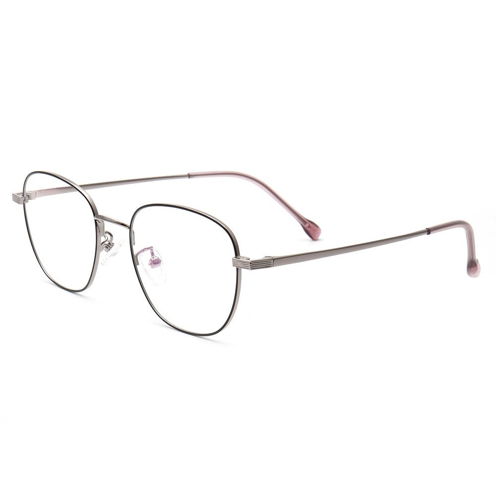 PACIEA Lesebrille Metallbrille Oval Retro Sehbrille Metallgestell Unisex