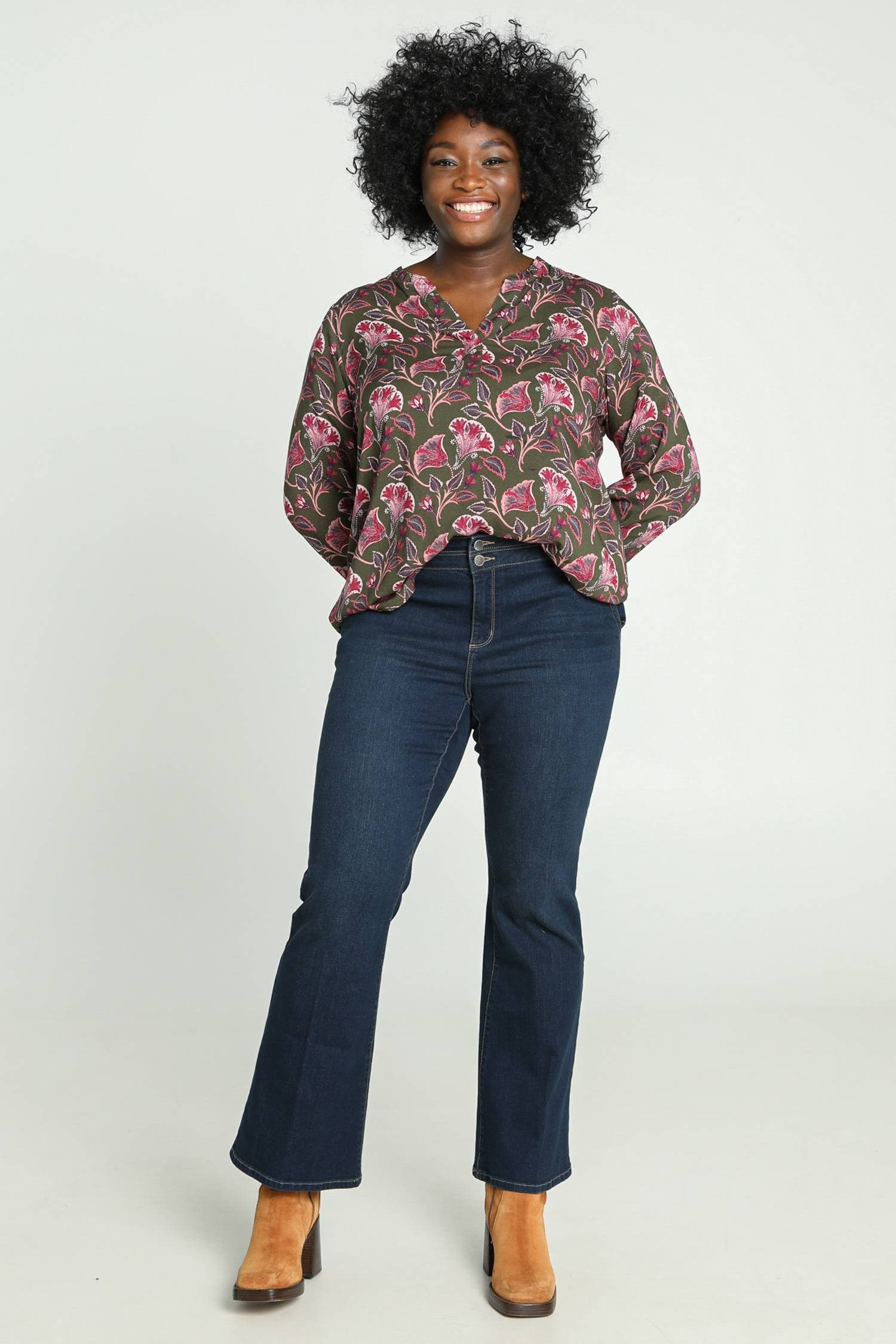 Flavie Paprika 5-Pocket-Jeans