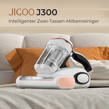 Jigoo Matratzenreinigungsgerät J300 Milbensauger, 500,00 W, UV-C Light, Ultraschallfunktion, für Hausstauballergiker