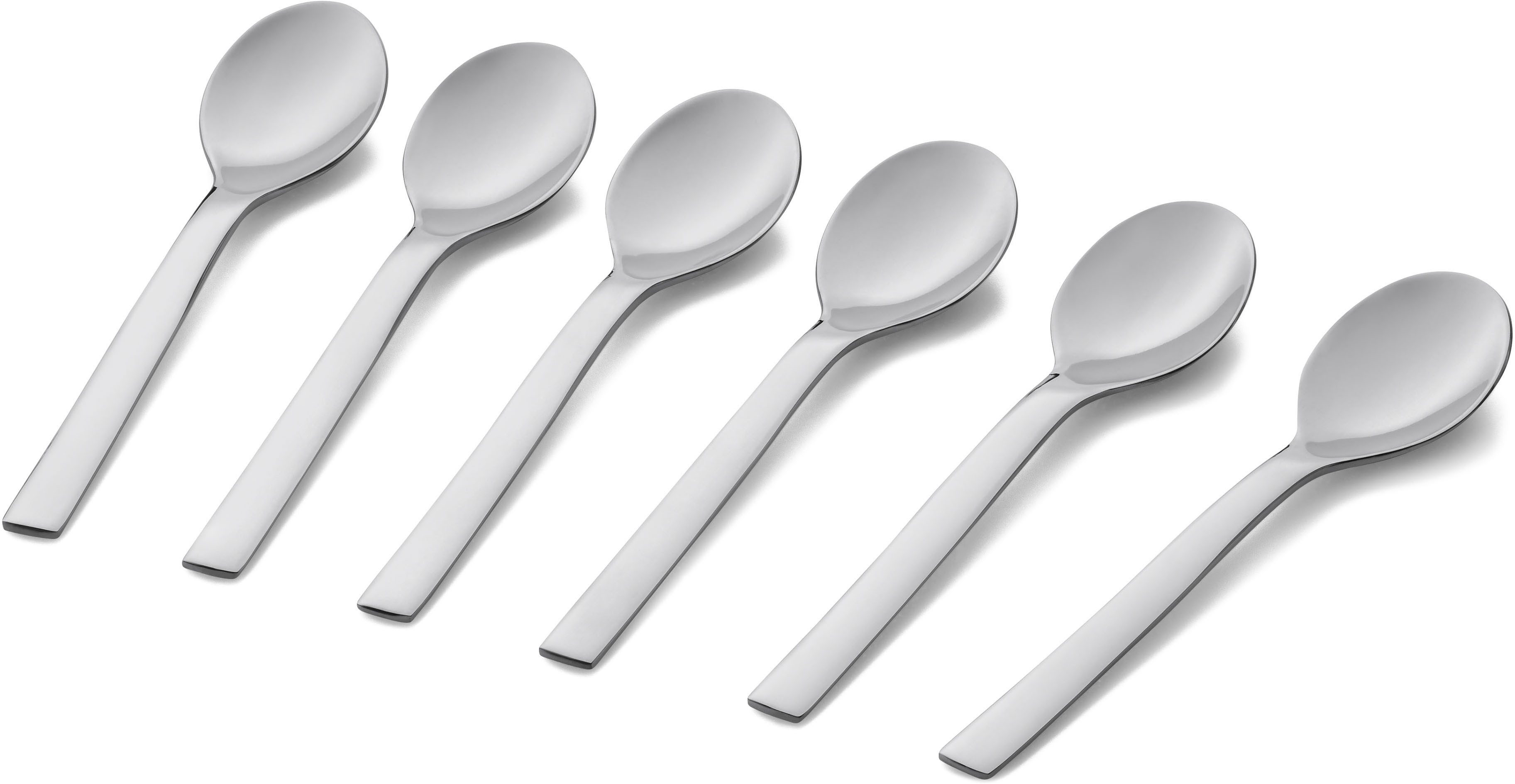 WMF Espressolöffel Nuova (6 Stück), 6-tlg., 11 cm, Cromargan Edelstahl rostfrei 18/10, Geschenkverpackung