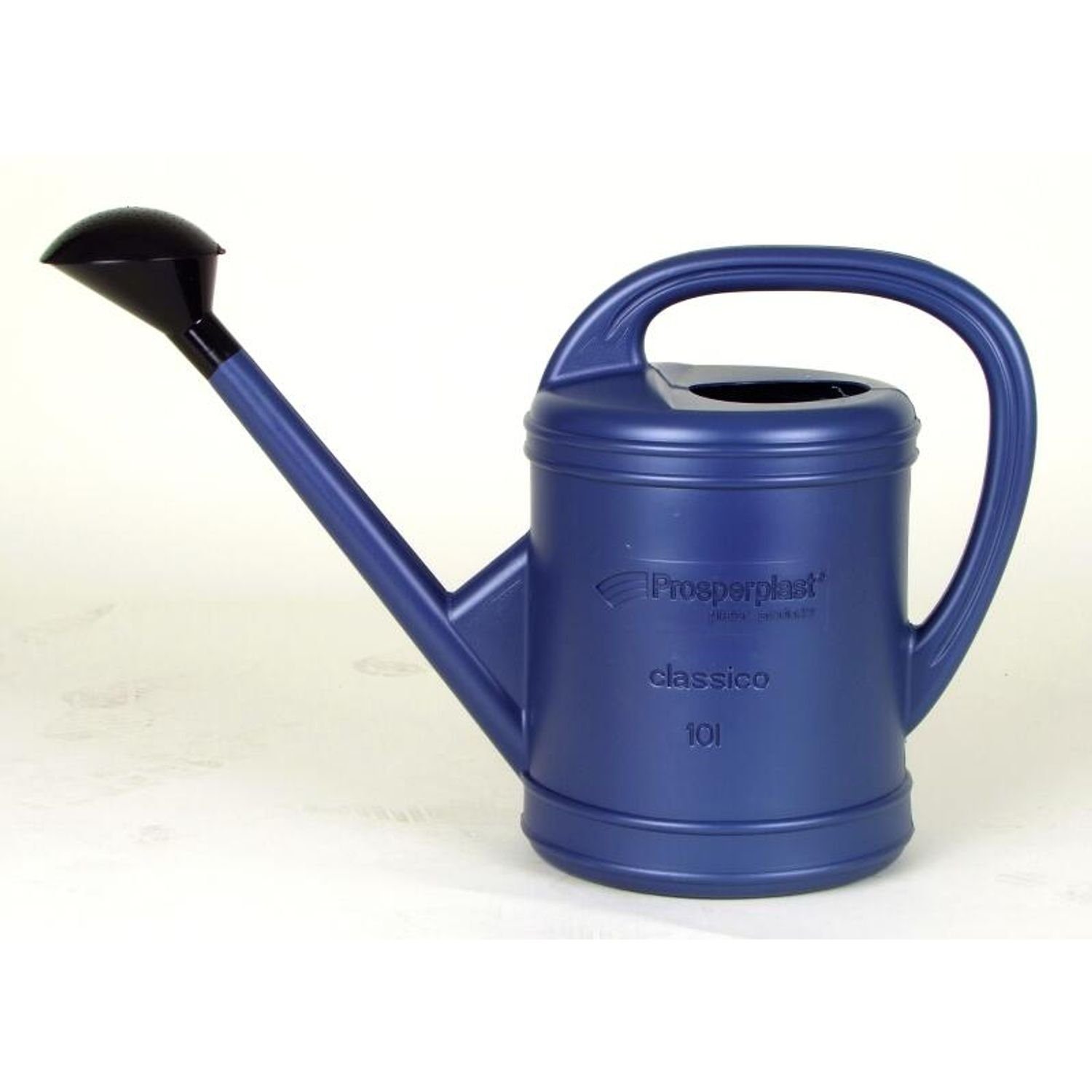 Prosperplast Gießkanne Große Gießkanne 10L in Blau mit Brause Wasserkanne Kunststoff Gartengi