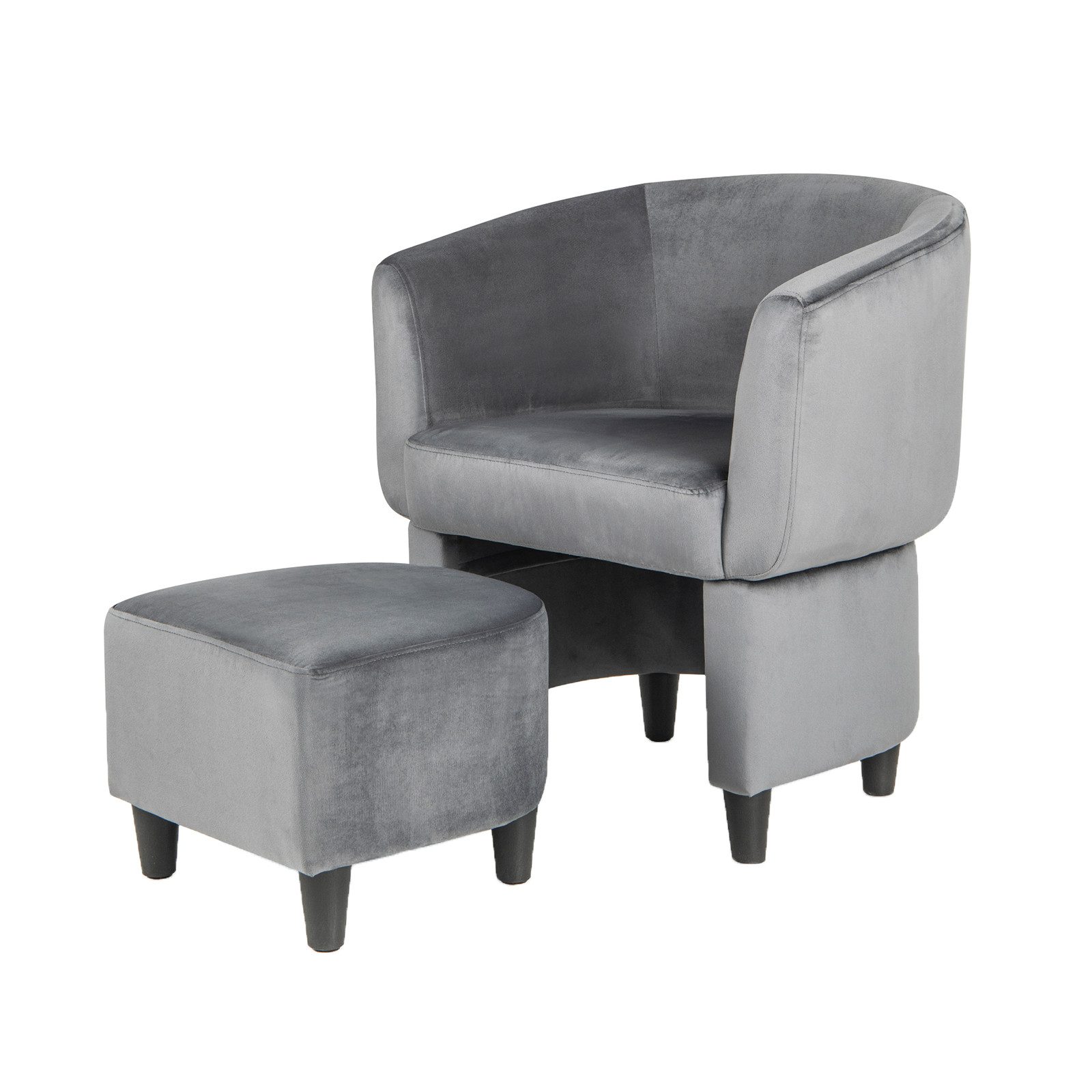 KOMFOTTEU Relaxsessel, mit Hocker, Ottomane & Rückenlehne günstig online kaufen