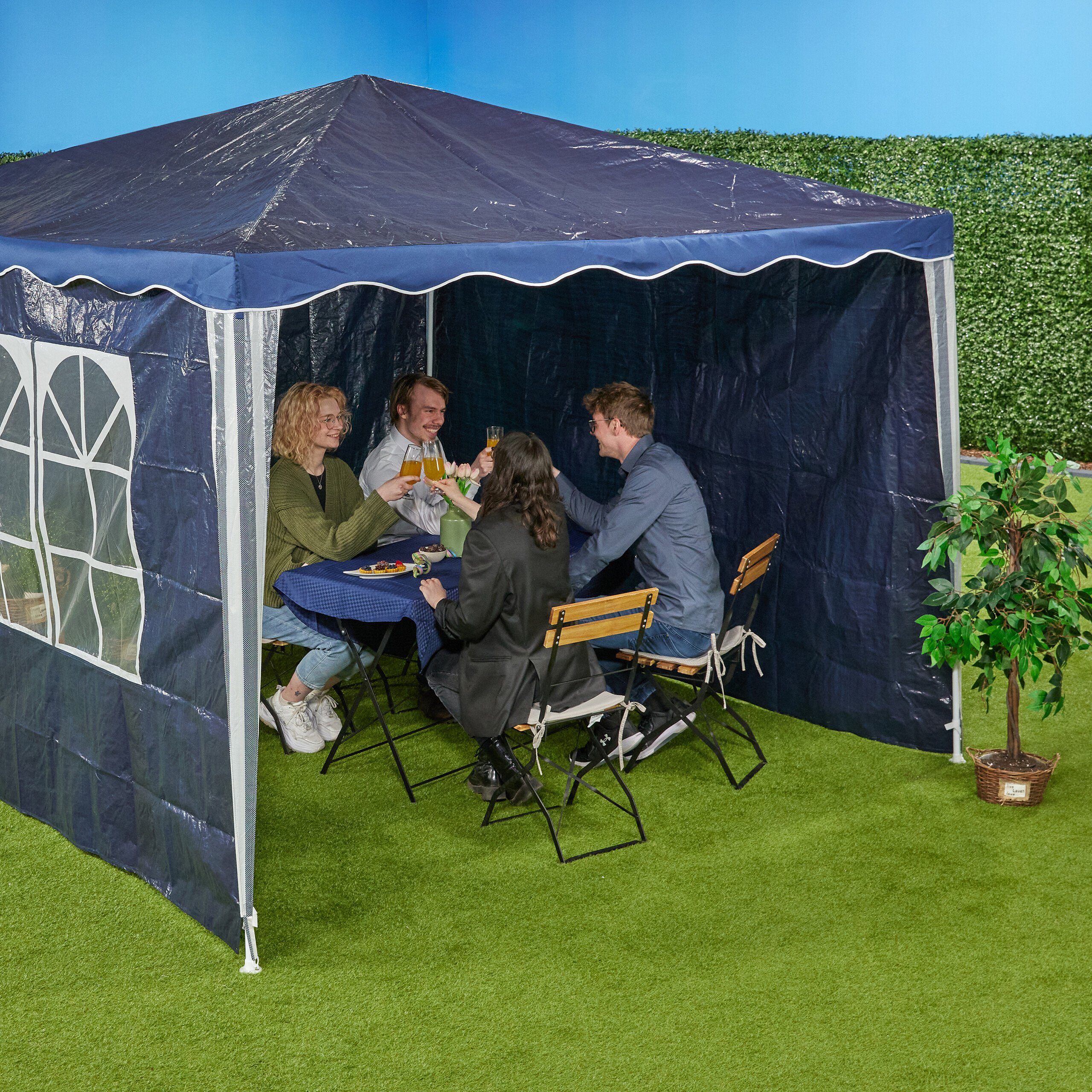relaxdays Pavillonseitenteil Pavillon Seitenteile 3er Set, günstig online kaufen