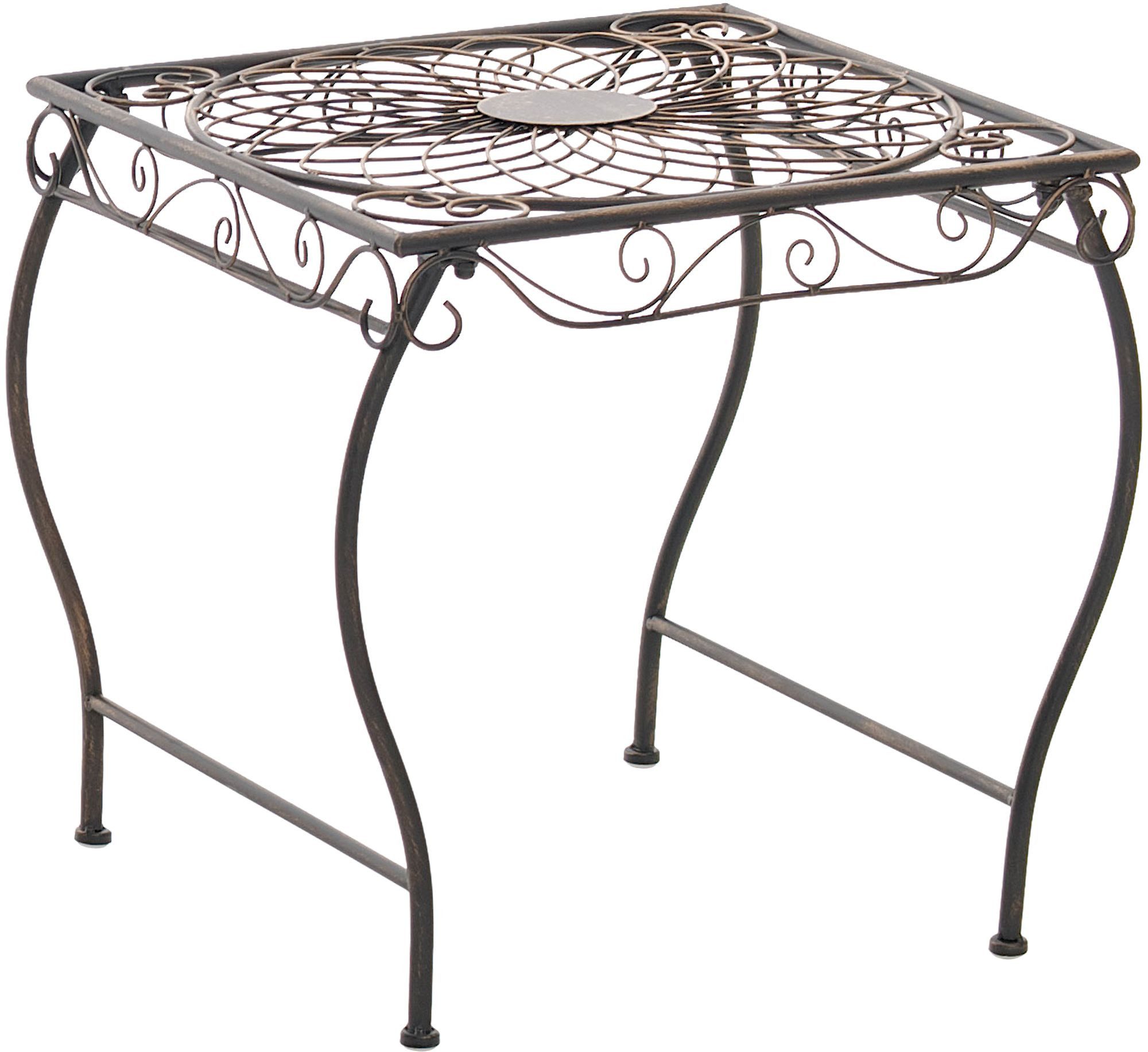 CLP Gartentisch Zarina, eckig, 50 x 45 cm (1er), in nostalgischem Design