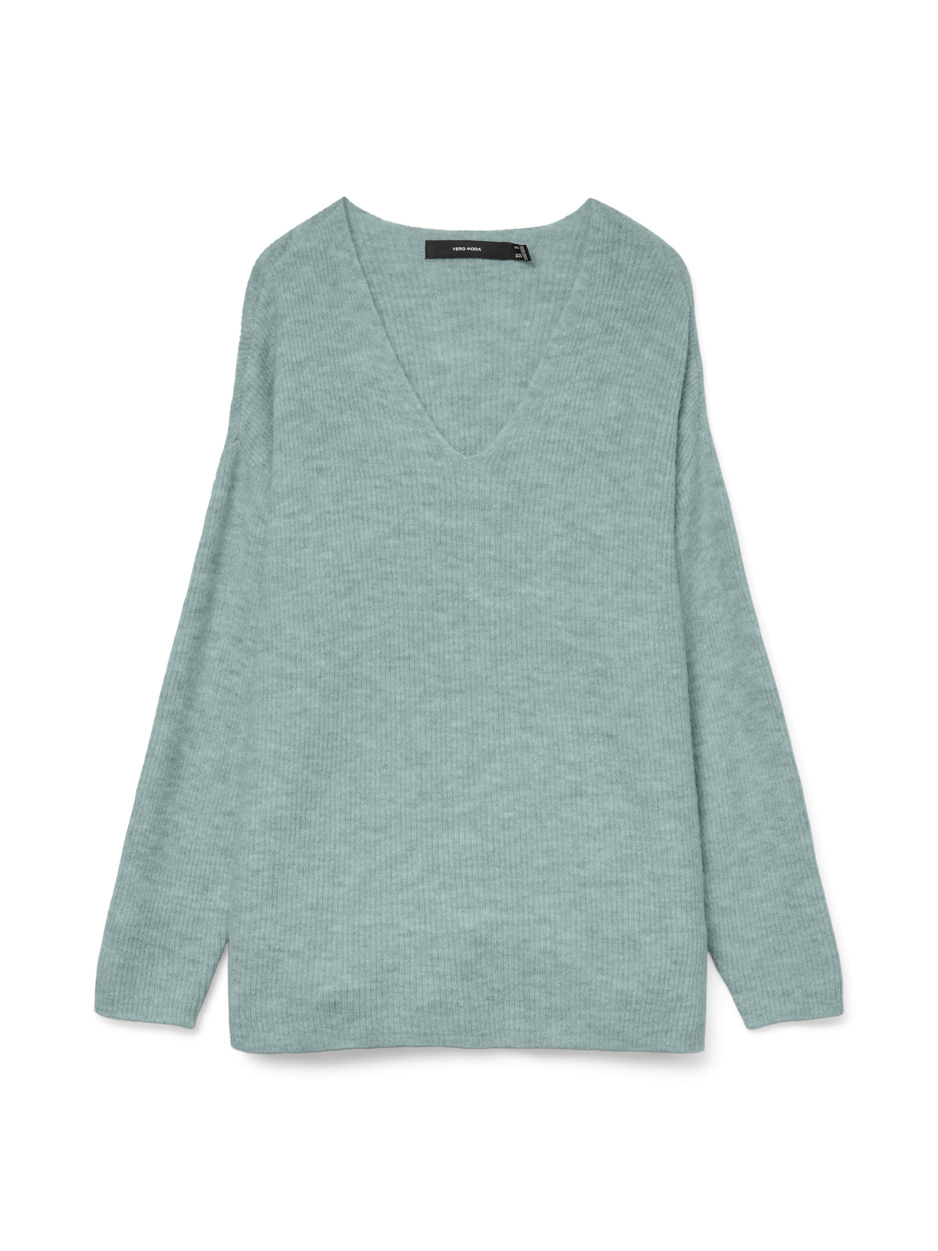 Vero Moda Longpullover VMCREWLEFILE LS V-NECK günstig online kaufen