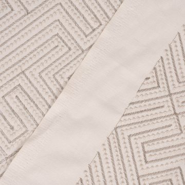 Rasch TEXTIL Stoff Rasch Textil Dekostoff Stickerei Grafik Arusha beige 1,4m, bestickt