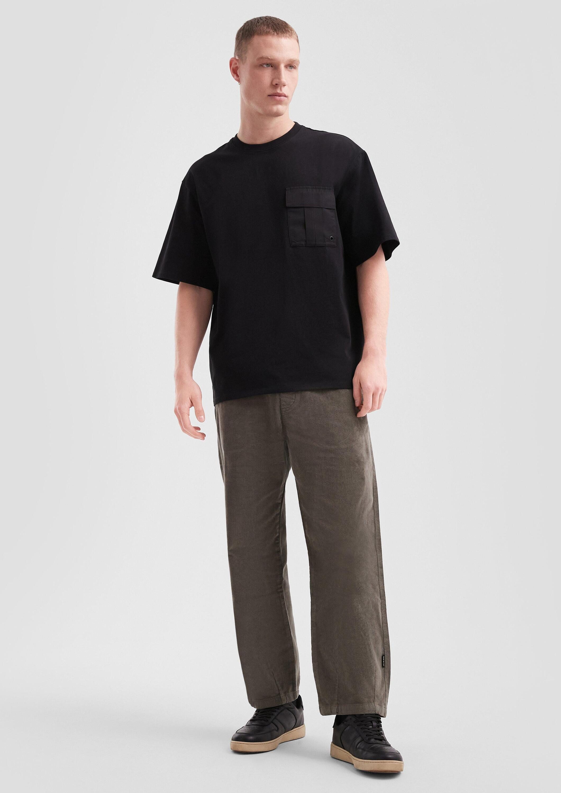 QS Kurzarmshirt T-Shirt T-Shirt mit Brusttasche
