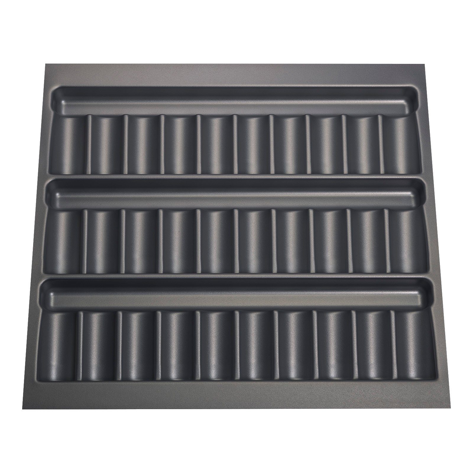 SO-TECH® Schubladeneinsatz ORGA-BOX® Gewürzgläsereinsatz, für 60er Schrankbreite, 513 x 28 x 473 mm schiefergrau kompatibel Tandembox Optifit