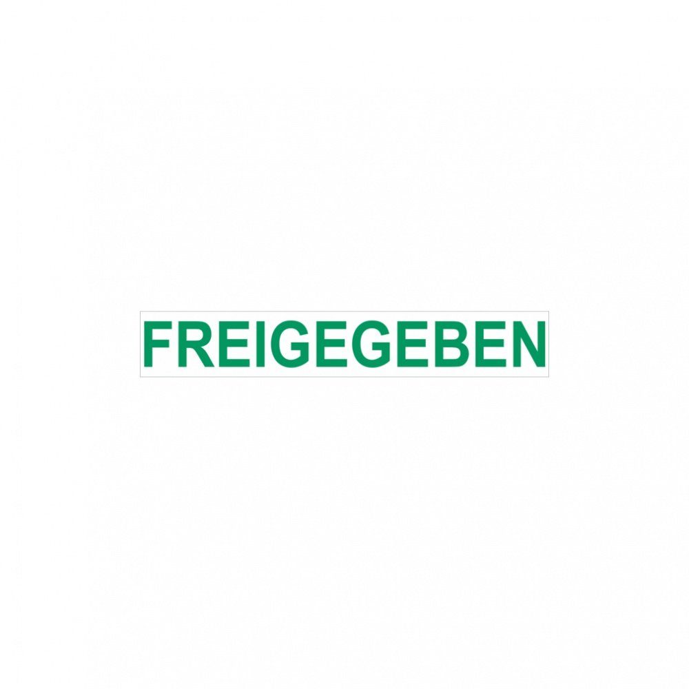 Hinweisschild Paketband, "freigegeben" - Rolle à 66 m, 50x0 mm, 66 m
