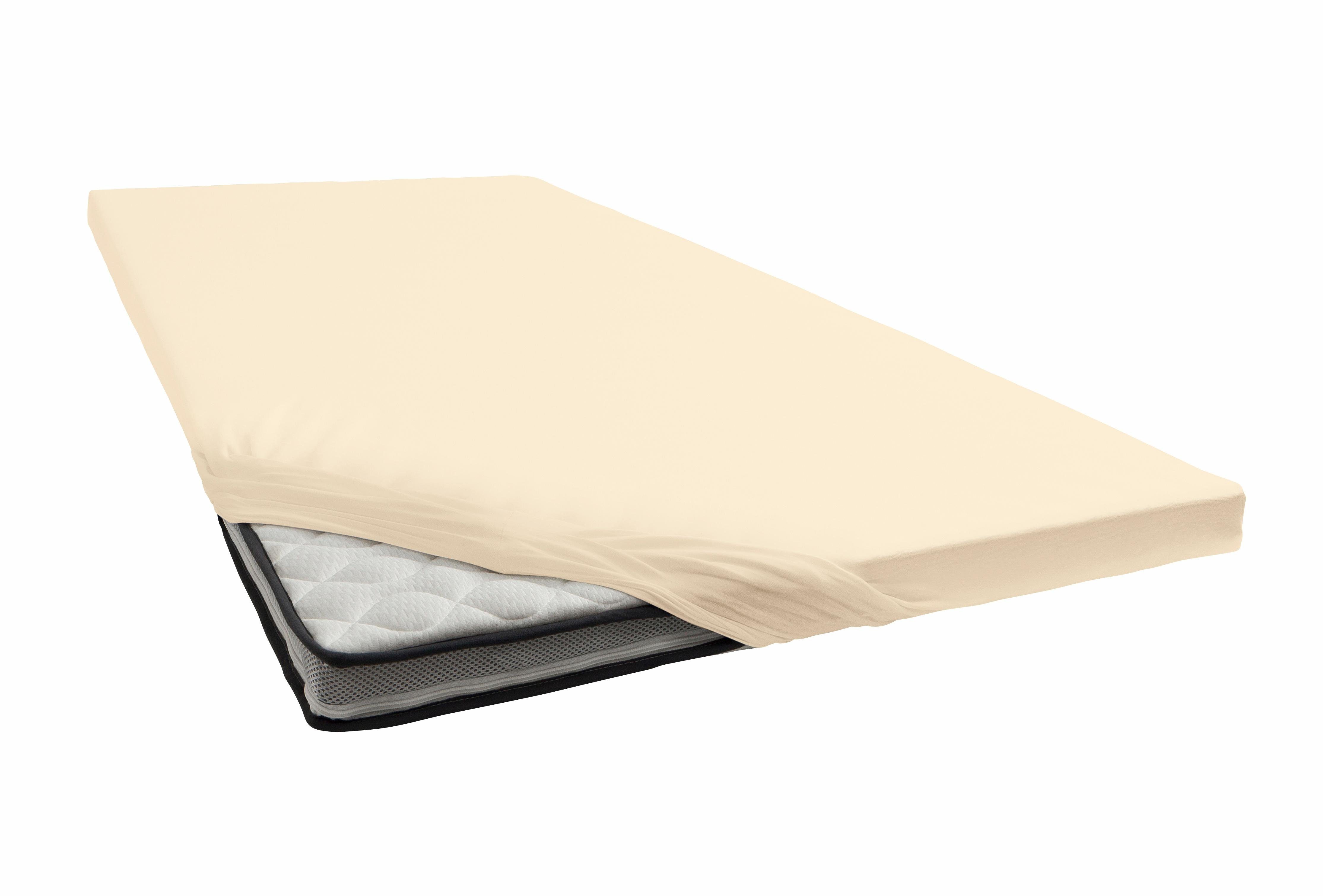 Janine Spannbettlaken TOPPER 5001, Jersey-Elasthan, Gummizug: rundum, (1 Stück), mit Rundumgummizug