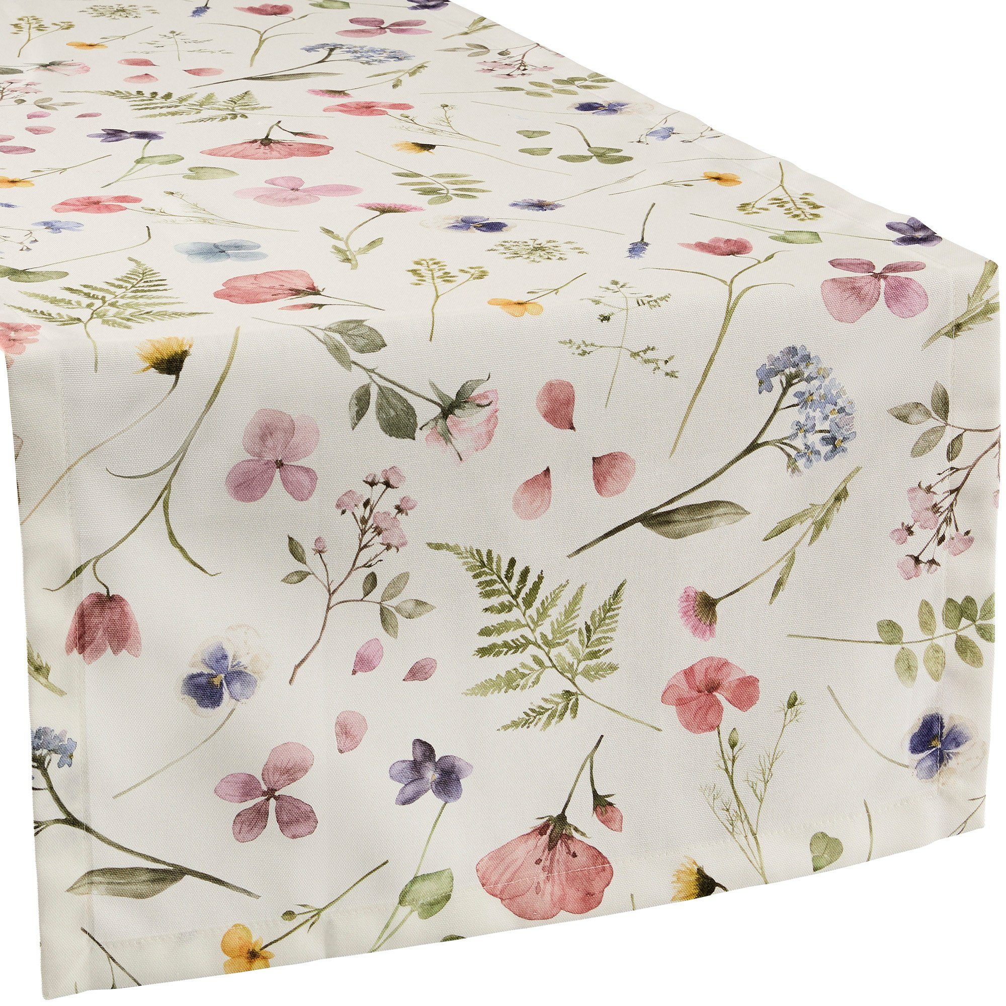 sander table + home Tischdecke Tischläufer "Marianne", Baumwolle Blumen günstig online kaufen