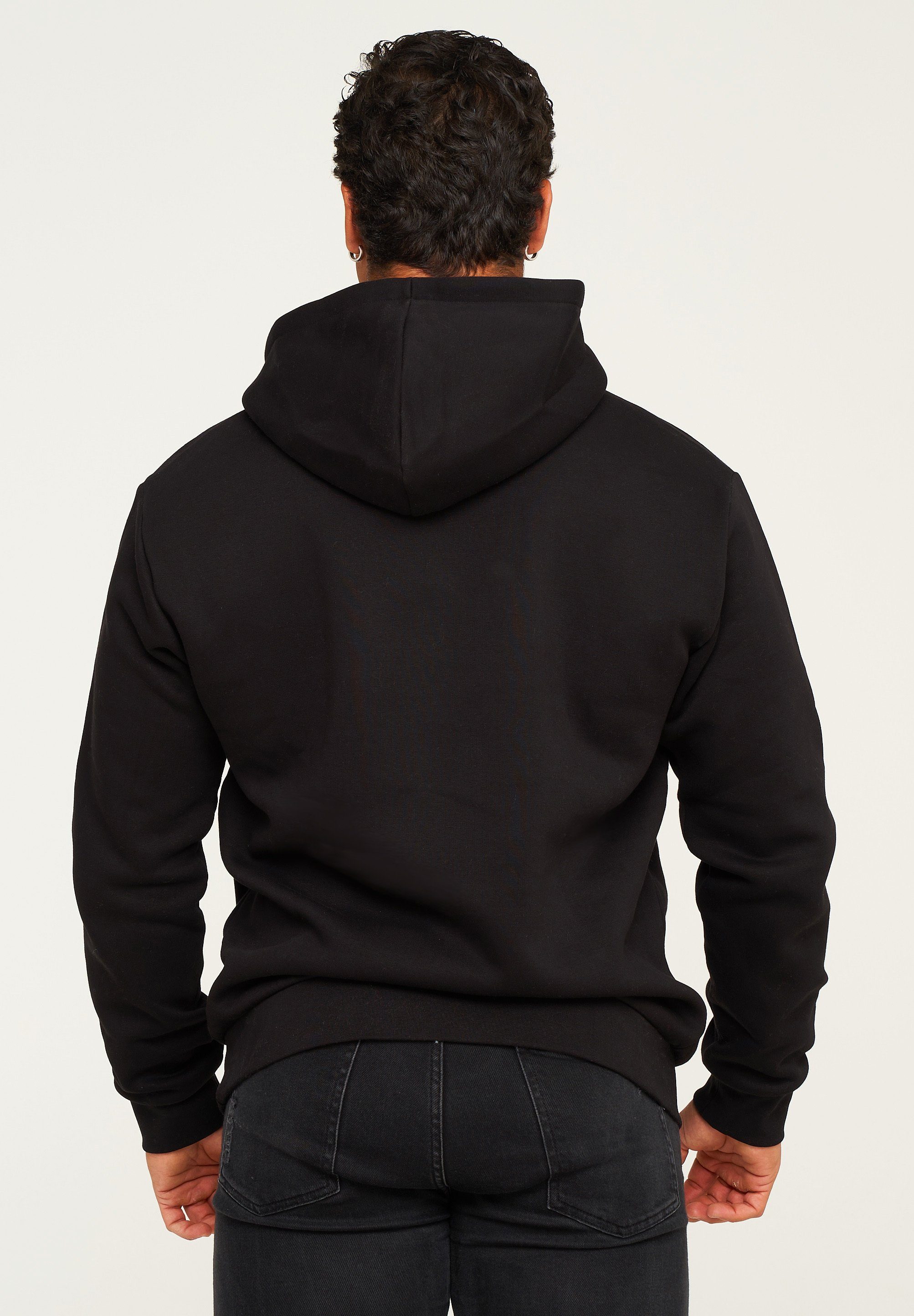 behype Hoodie BHHOBART Herren Basic Oversized Hoodie Raglan Kapuzenpullover Sweater