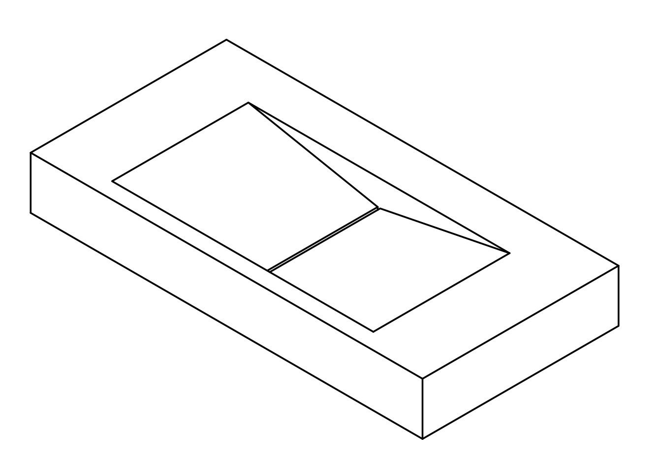 Bernstein Waschbecken PB2049, aus Mineralguss - 90 x 45 x 12 cm - Weiß matt
