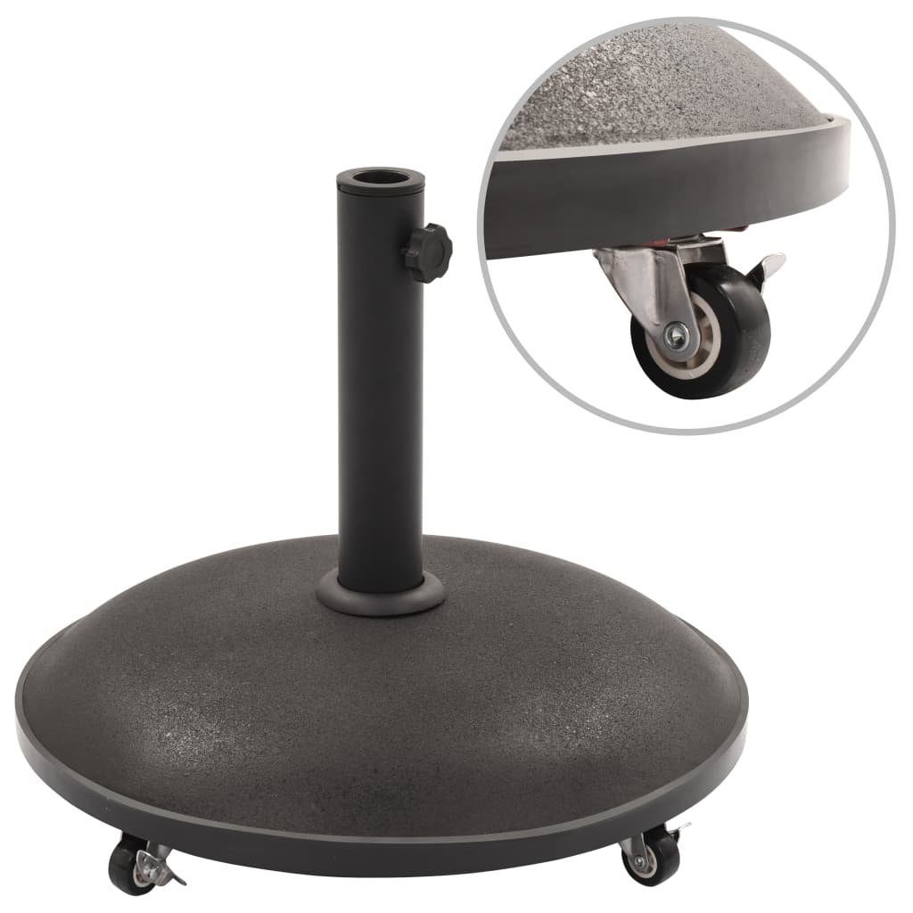 vidaXL Schirmhalter »Sonnenschirmständer Schwarz Beton Rund 25 kg