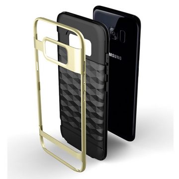 König Design Handyhülle Samsung Galaxy S8 Plus, Samsung Galaxy S8 Plus Handyhülle Backcover Gold