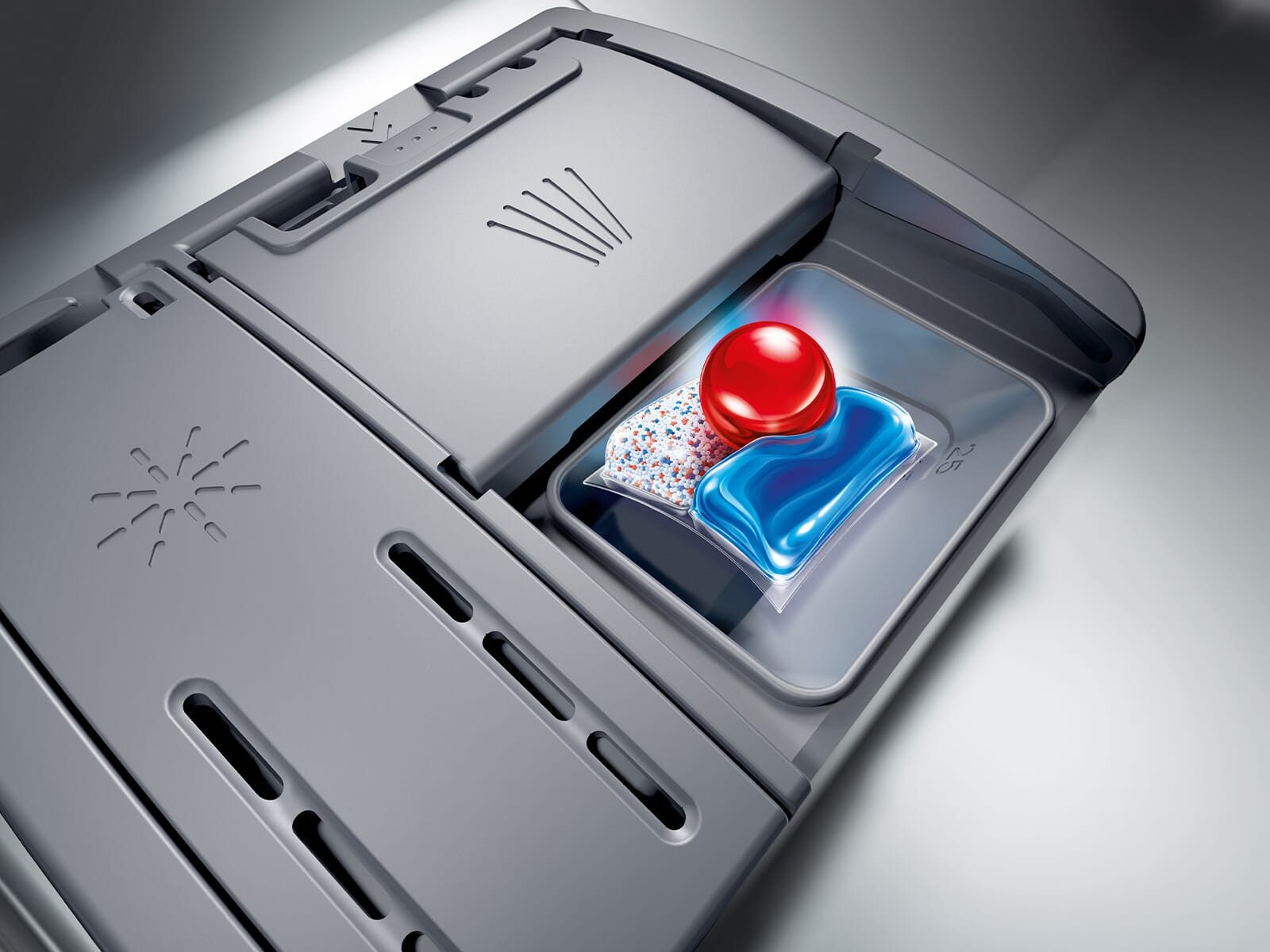 SIEMENS teilintegrierbarer Geschirrspüler SN53ES02CE, 9.0 l, 14 Maßgedecke, HomeConnect – Bild 4 von 5