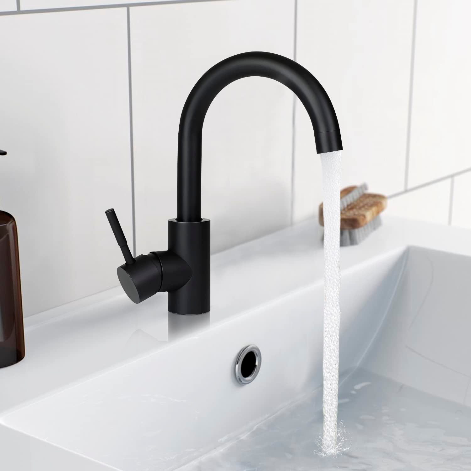 Nettlife Küchenarmatur Kaltwasserhahn Hochdruck Edelstahl Mischbatterie (1- günstig online kaufen