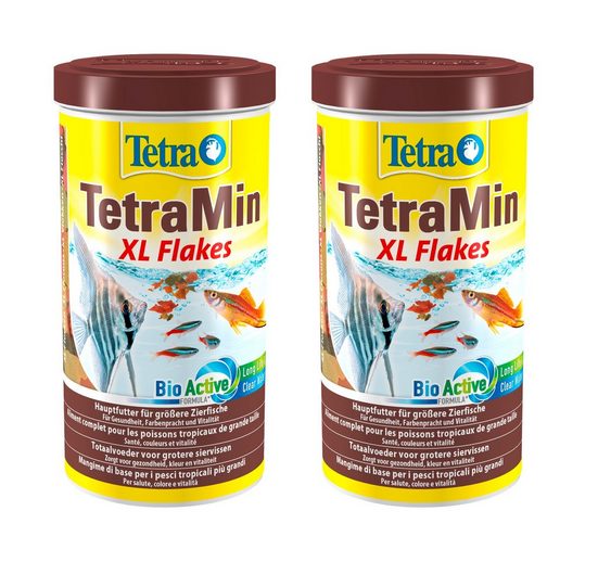 Tetra Fischfutter »Min XL Flakes«, Flockenfutter 2x1 Liter
