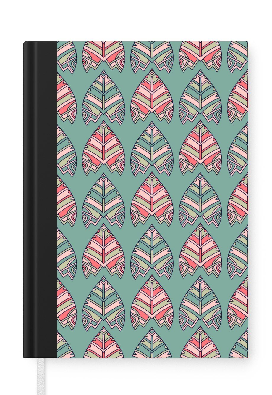 MuchoWow Notizbuch Muster - Tribal - Retro, Journal, Merkzettel, Tagebuch, Notizheft, A5, 98 Seiten, Haushaltsbuch