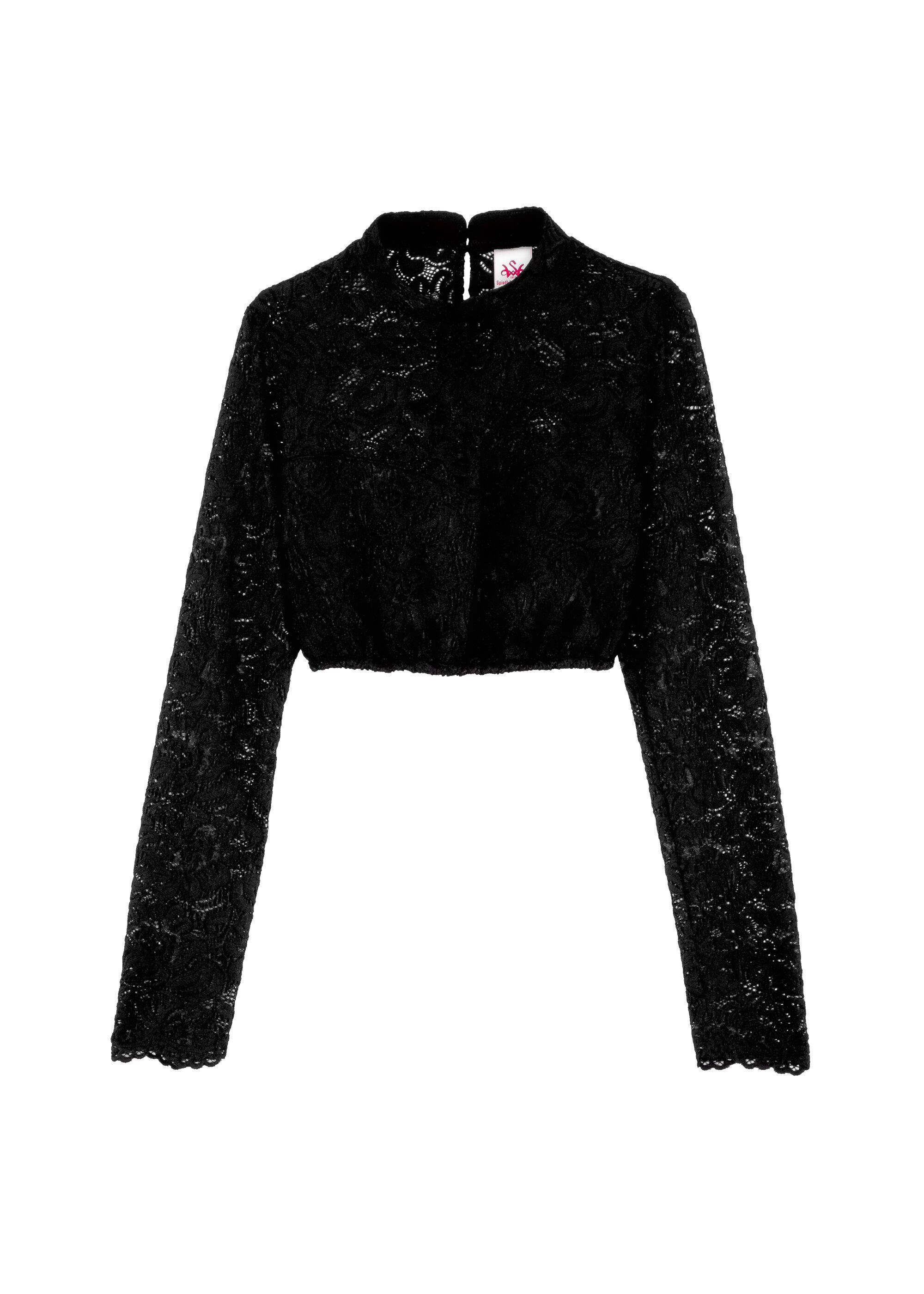 Spieth & Wensky Dirndlbluse Andora (1-tlg) Knopfverschluss hinten