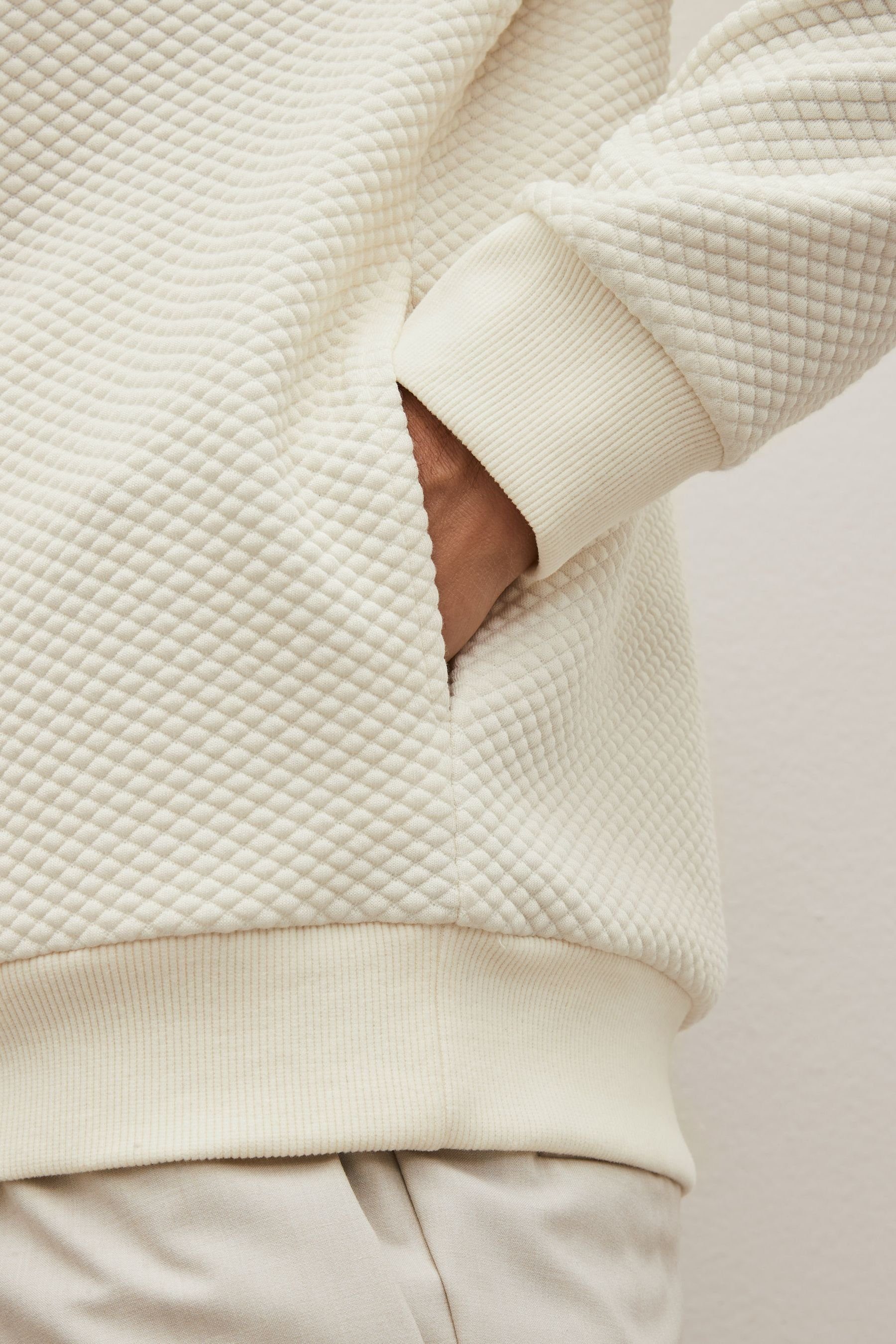 Next Kapuzensweatshirt Premium Strukturierter Kapuzenpullover (1-tlg)