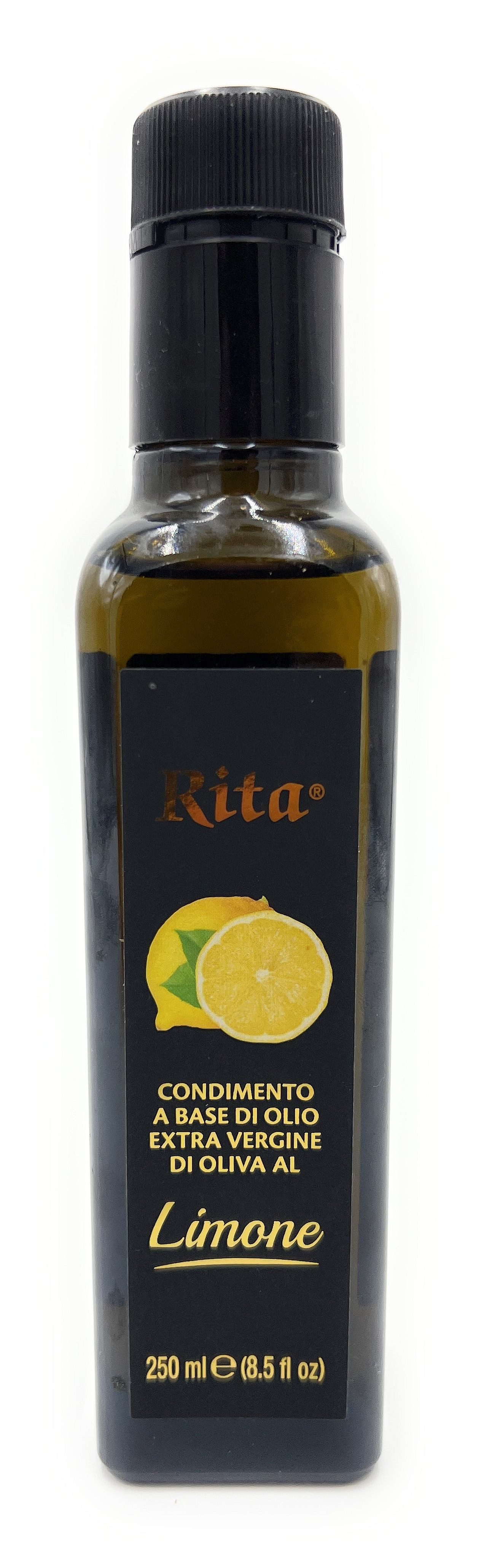 Rita Speiseöl Natives Olivenöl Extra Limone 250 ml Italienisches Zitronen-Olivenöl, 1 x 0,25 l