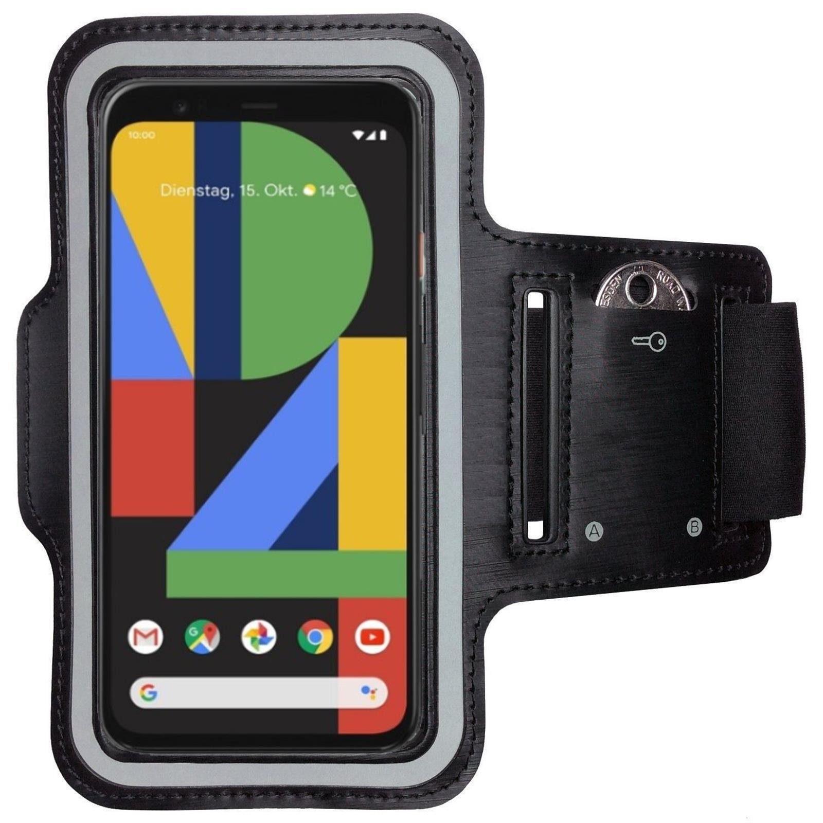 CoverKingz Handyhülle Sportarmband für Google Pixel 4 XL Sport Fitness Hülle Armband Handy, Sport Schutzhülle Schlüsselfach Handyhülle Jogging Schutztasche Etui