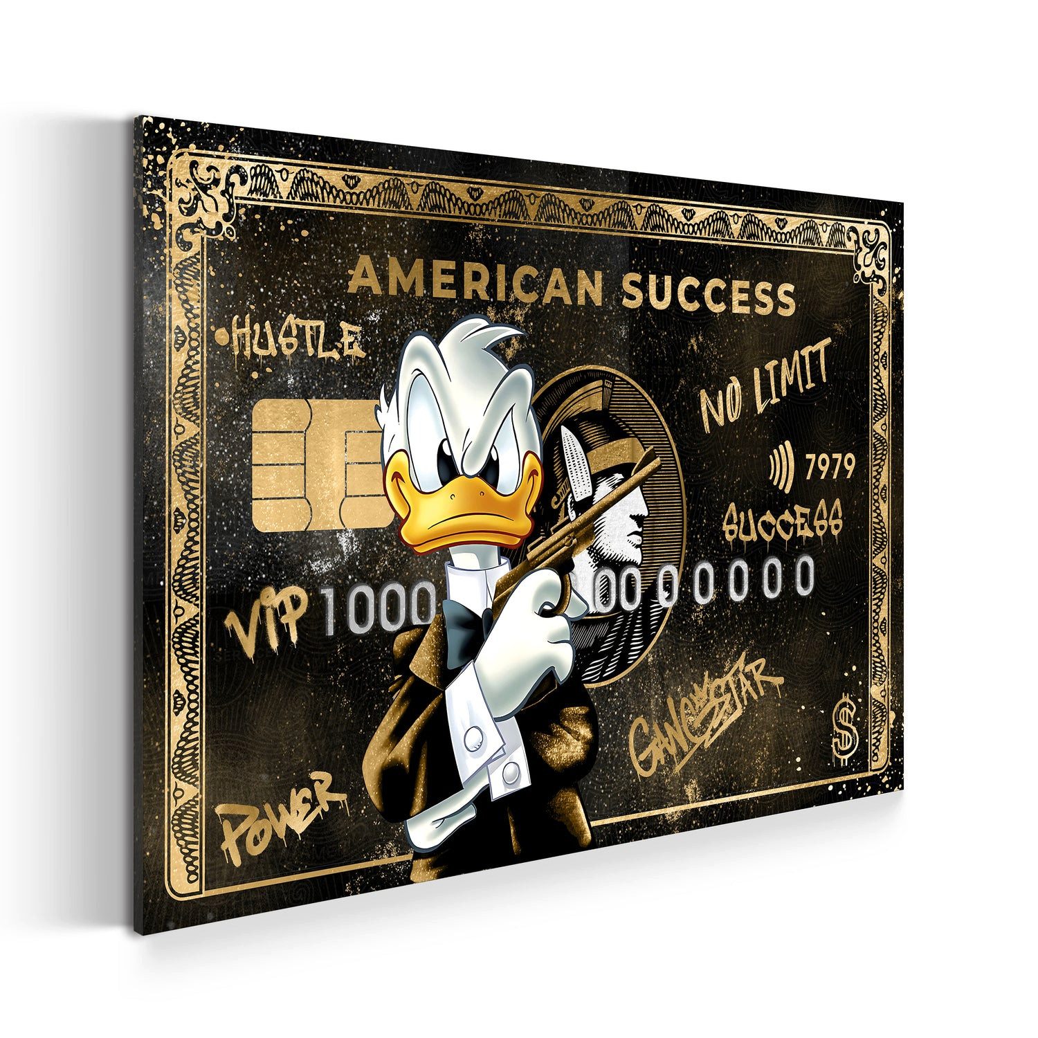 Artedinoi Leinwandbild Duck Gangster Edition Wandbild günstig online kaufen