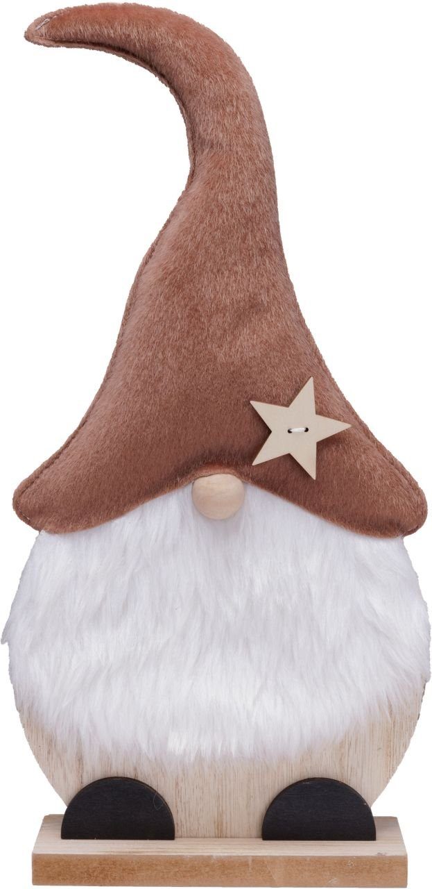 Trend Line Weihnachtsfigur TrendLine Dekofigur Zwerg 42 x 20 cm braun