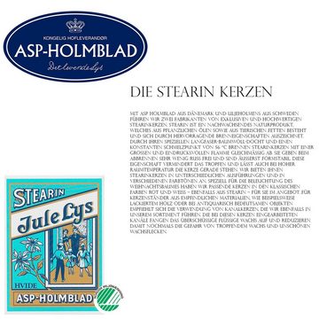 ASP-Holmblad Tafelkerze 100 (5x20 Stk) ASP Stearin Baumkerzen, 11 x 1,2 cm, weiß (100-tlg), Allergikergeeignet