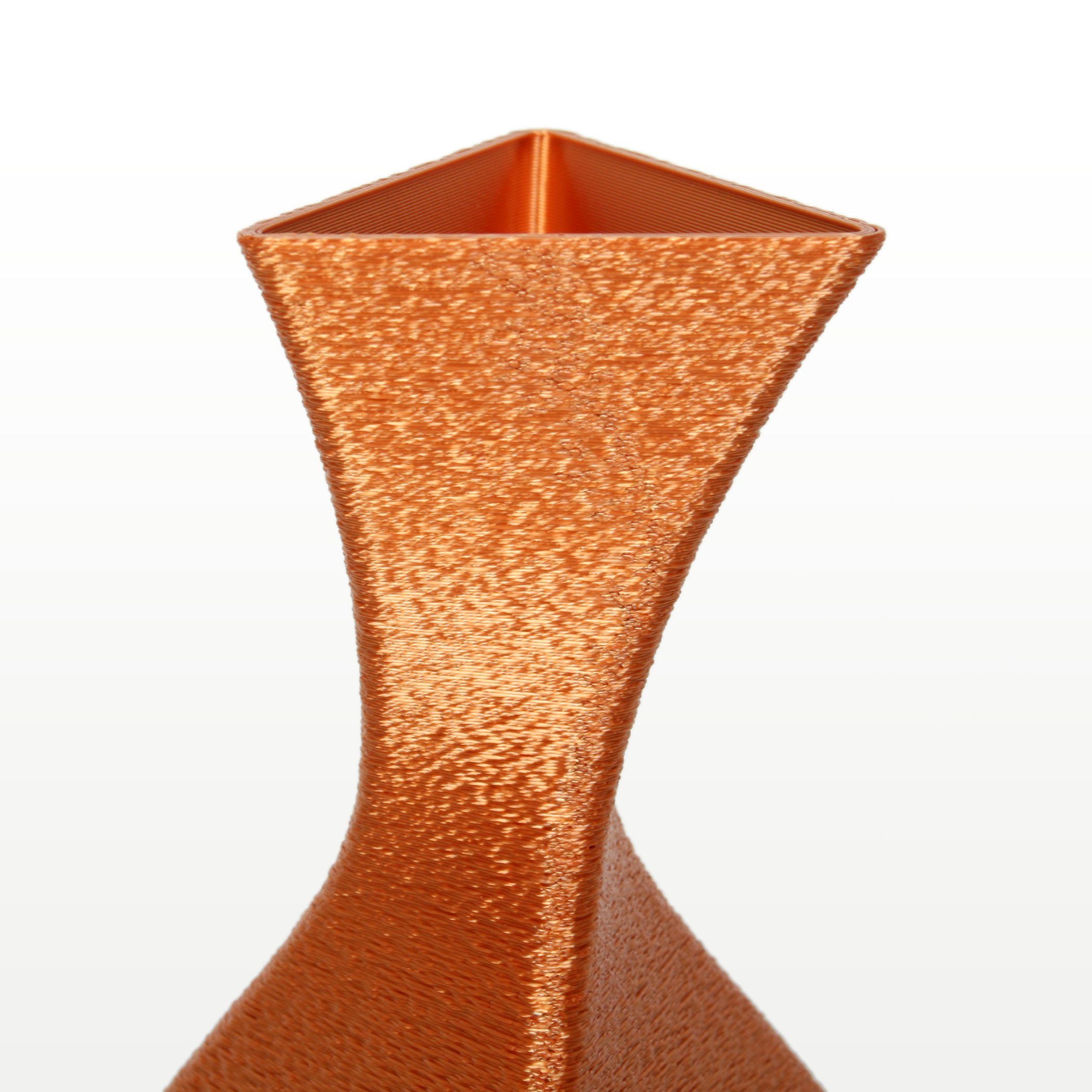 Feder Kreative Rohstoffen; aus – Bronze wasserdicht nachwachsenden Vase aus & Dekorative Designer Blumenvase Dekovase Bio-Kunststoff, bruchsicher