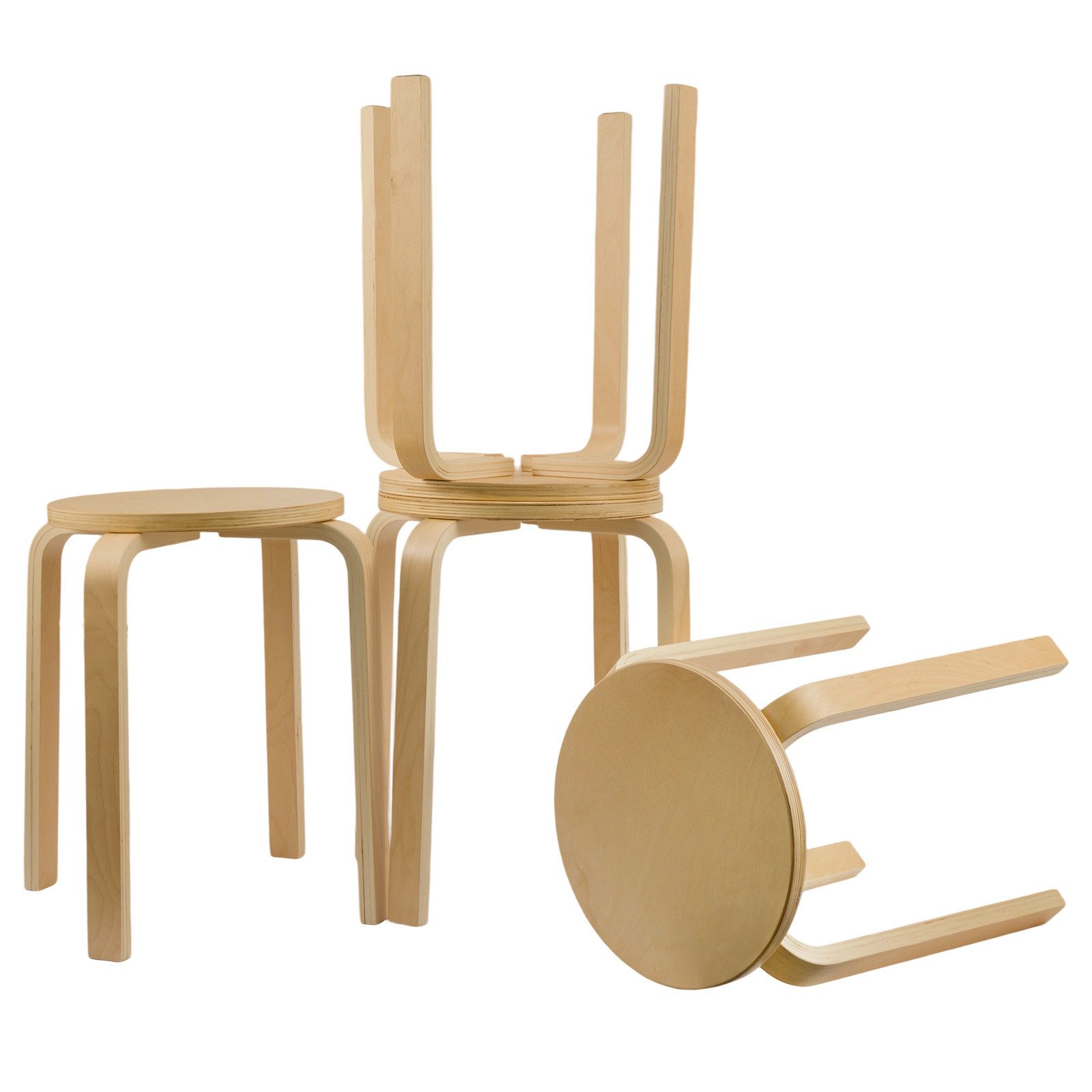 Youyijia Angelhocker Esszimmerstühle Esszimmerstühle 4er Set Aus Holz – Bild 5 von 5