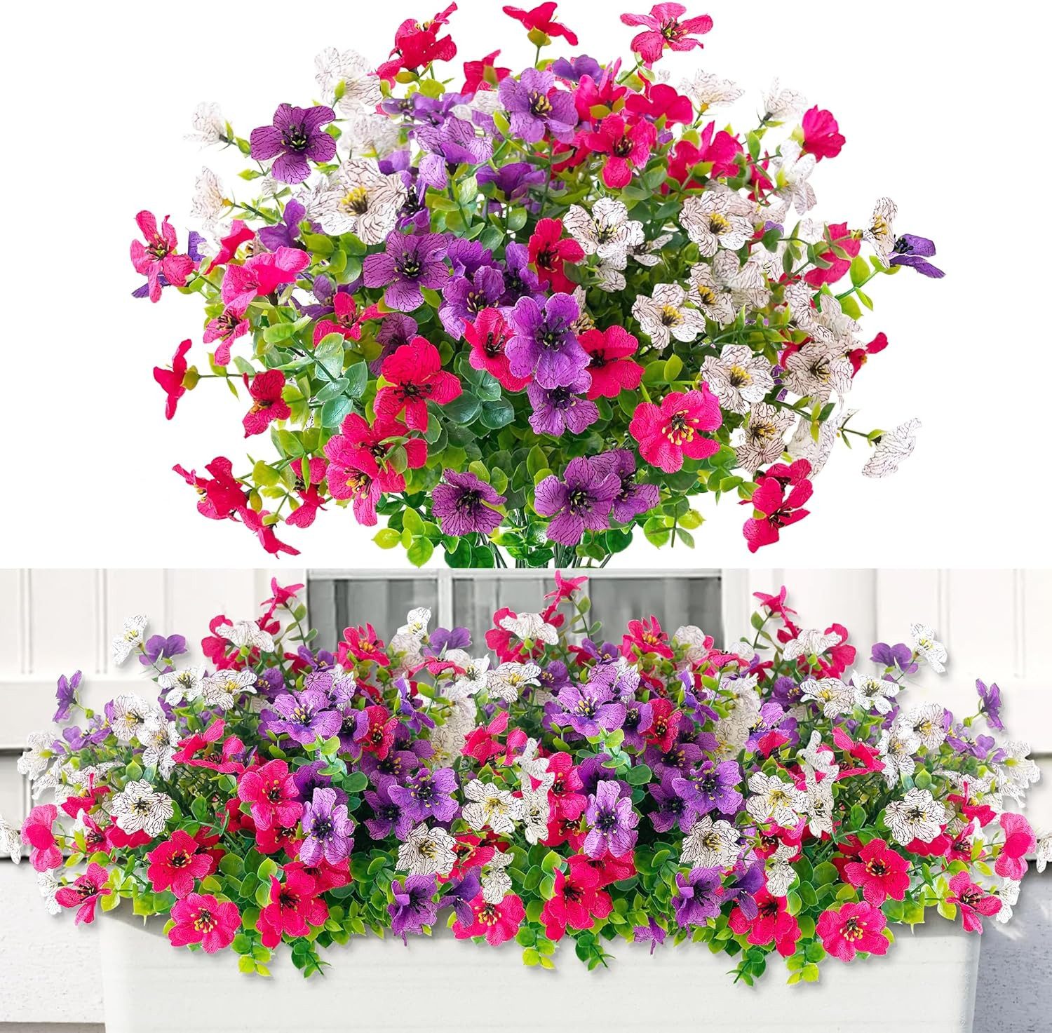 Kunstblumenstrauß Frühling Künstlicher Blumenstrauß Outdoor Balkonpflanzen, günstig online kaufen