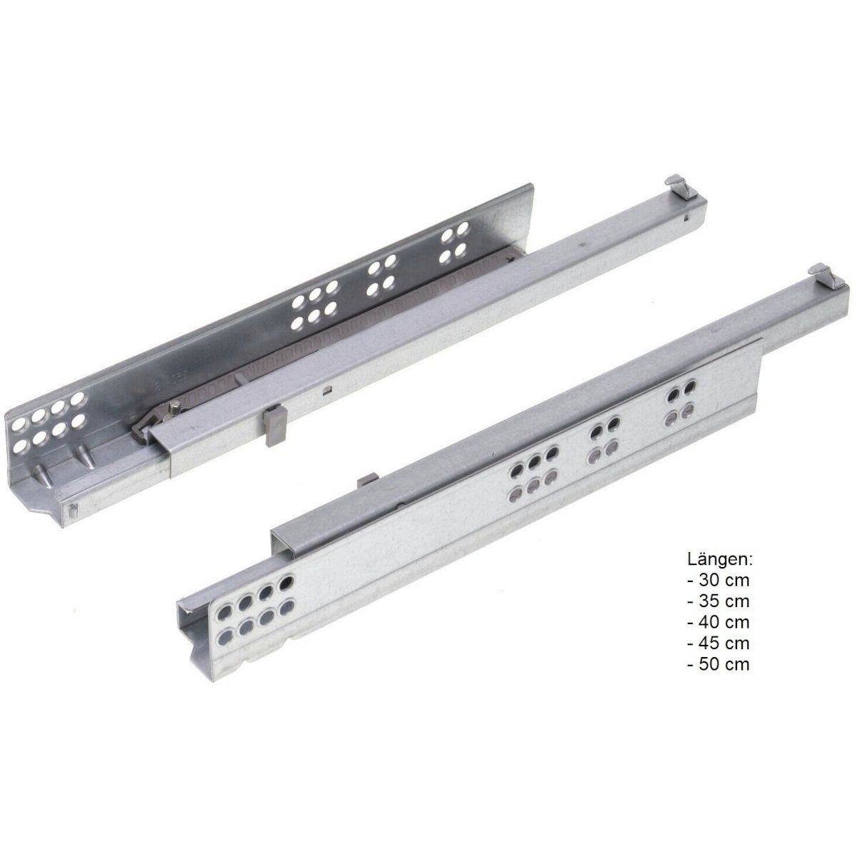 HOOZ Auszug Schubaldenführung Teilauszug 50 cm (2er Set, 2 St., 1 Paar), 2-teilig