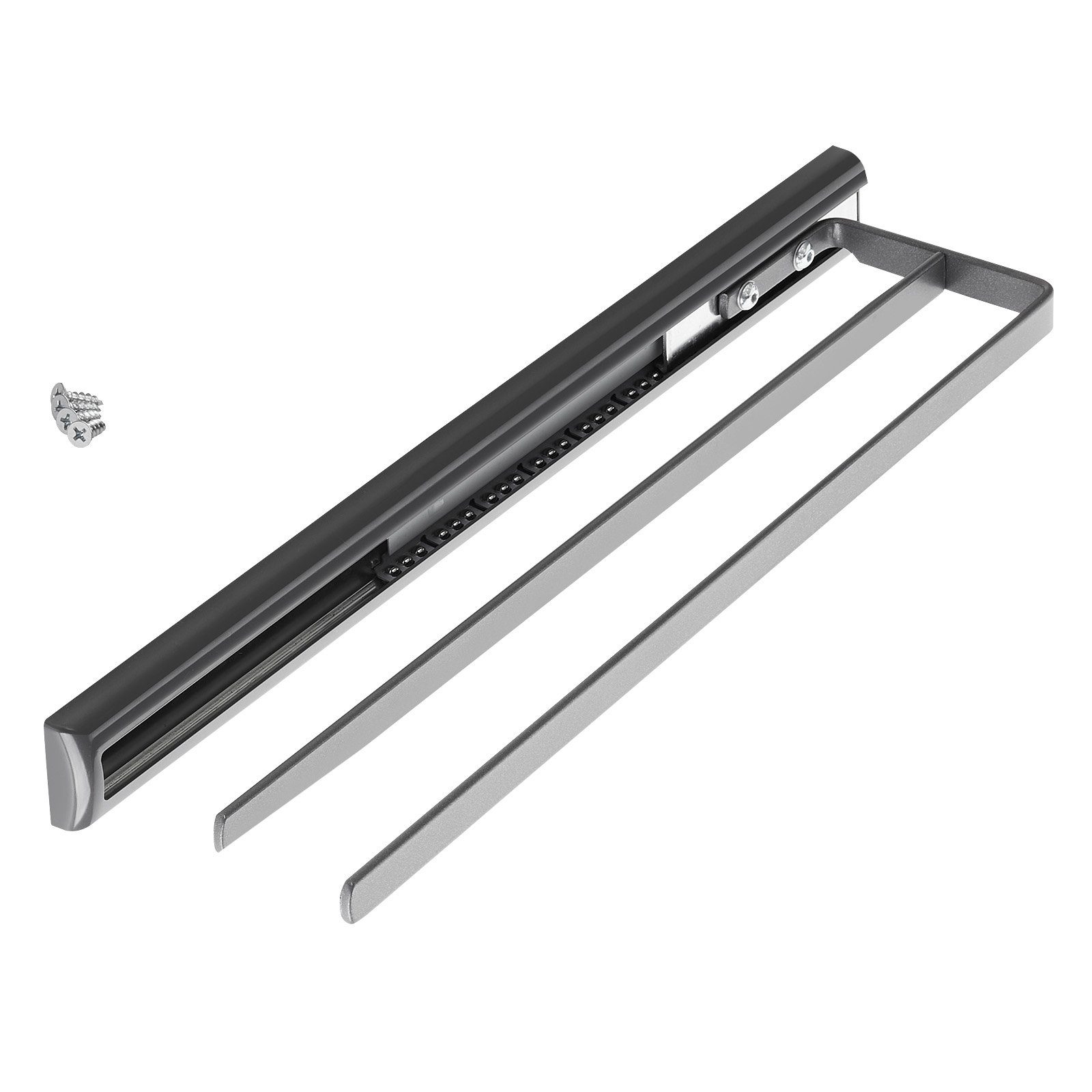 Kesseböhmer Handtuchhalter Teleskop-Handtuchauszug Handtuchstange anthrazit günstig online kaufen